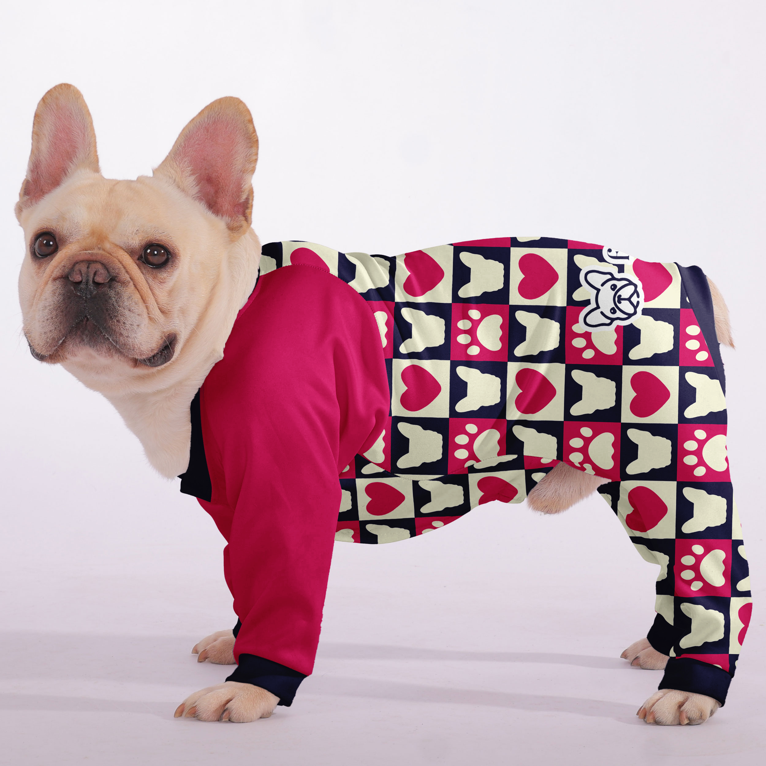 French Bulldog Soft Sleepwear Pajamas for Frenchie Fans-fadou