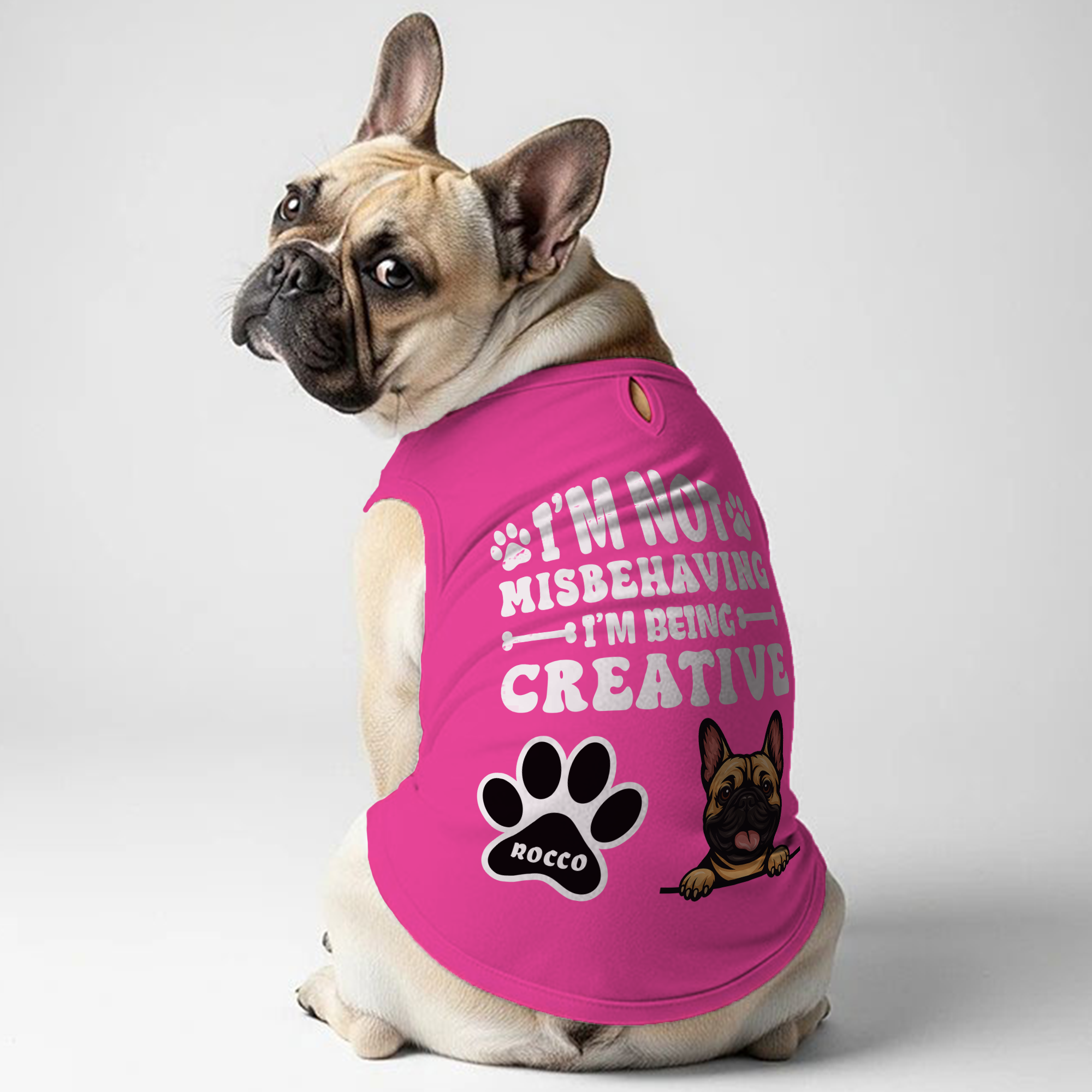Frenchie Personalized Dog Lover Tee for Frenchie Enthusiasts-fadou