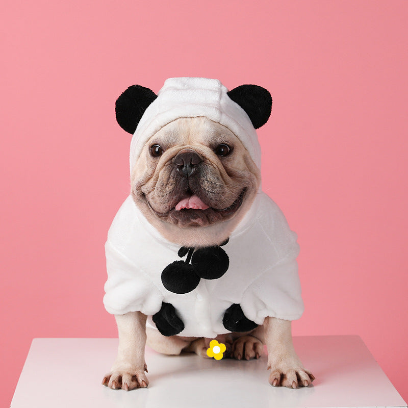 French Bulldog Winter Fleece Hoodie for Short-Nosed Dogs-fadou