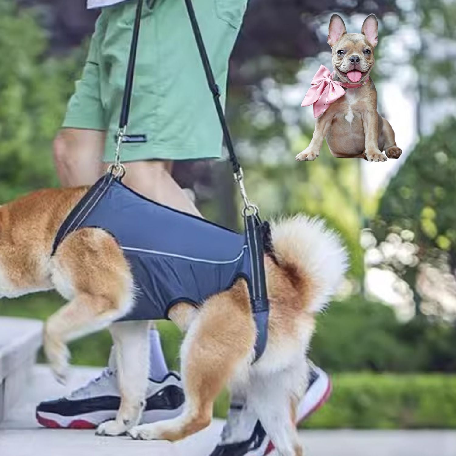 PawLift Frenchie Walking Harness for Brachycephalic Dogs-fadou