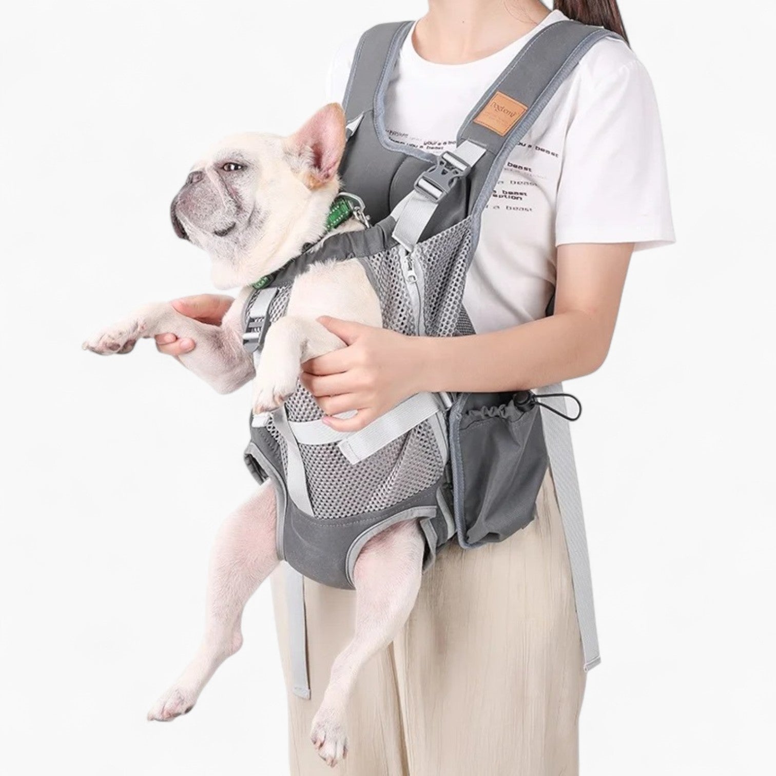 French Bulldog Travel Pet Carrier for Outdoor Adventures-fadou