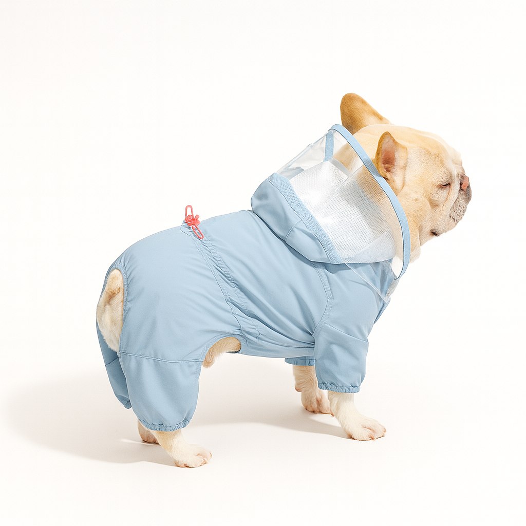 Waterproof Breathable Weather Shield for French Bulldogs-fadou