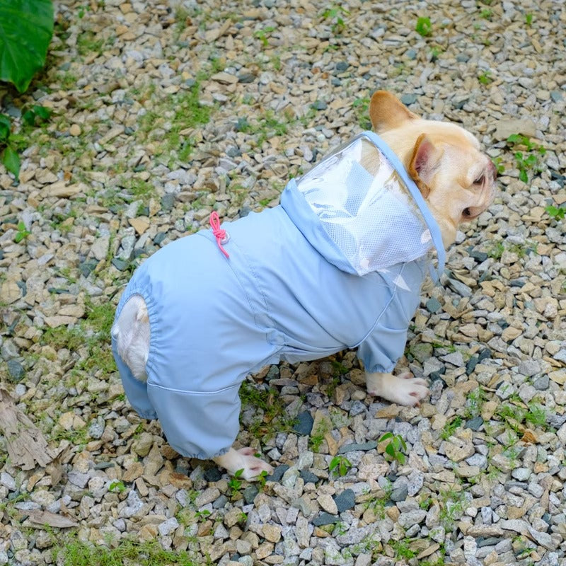 Waterproof Breathable Weather Shield for French Bulldogs-fadou