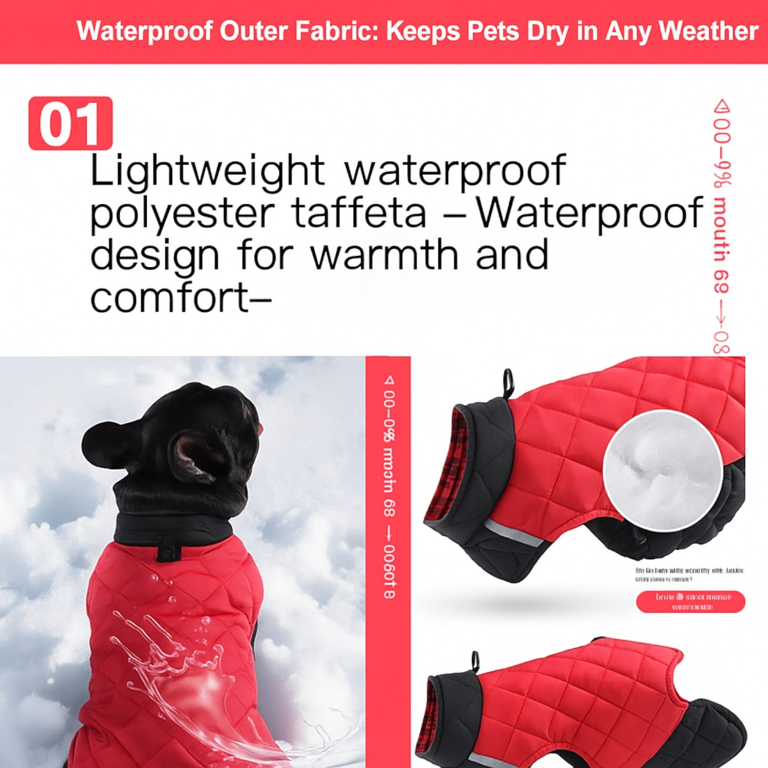 French Bulldog Reflective Winter Jacket for Cozy Nights-fadou