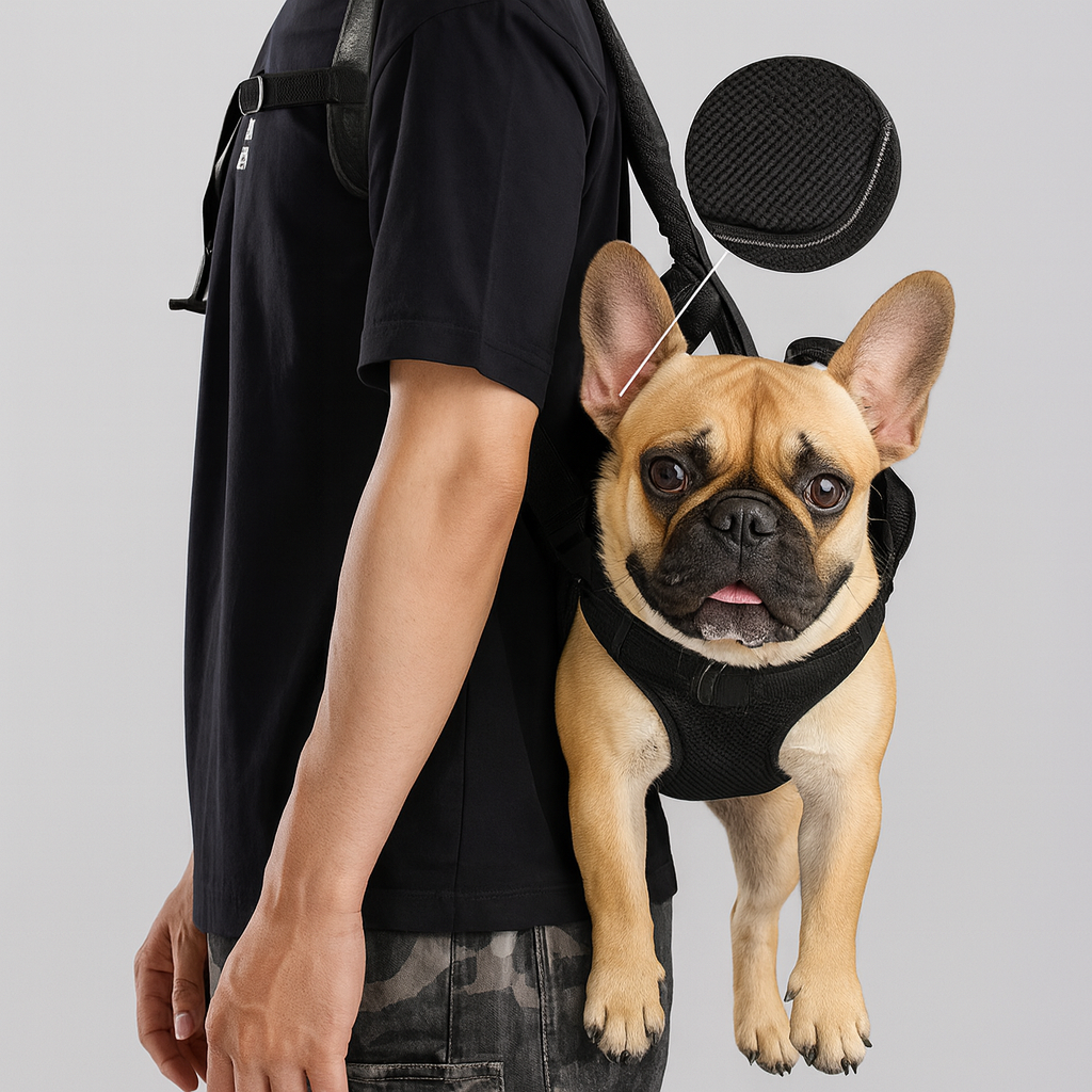 French Bulldog Adjustable Pup Carrier for French Bulldogs-fadou