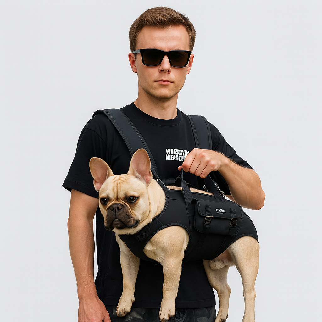 French Bulldog Adjustable Pup Carrier for French Bulldogs-fadou