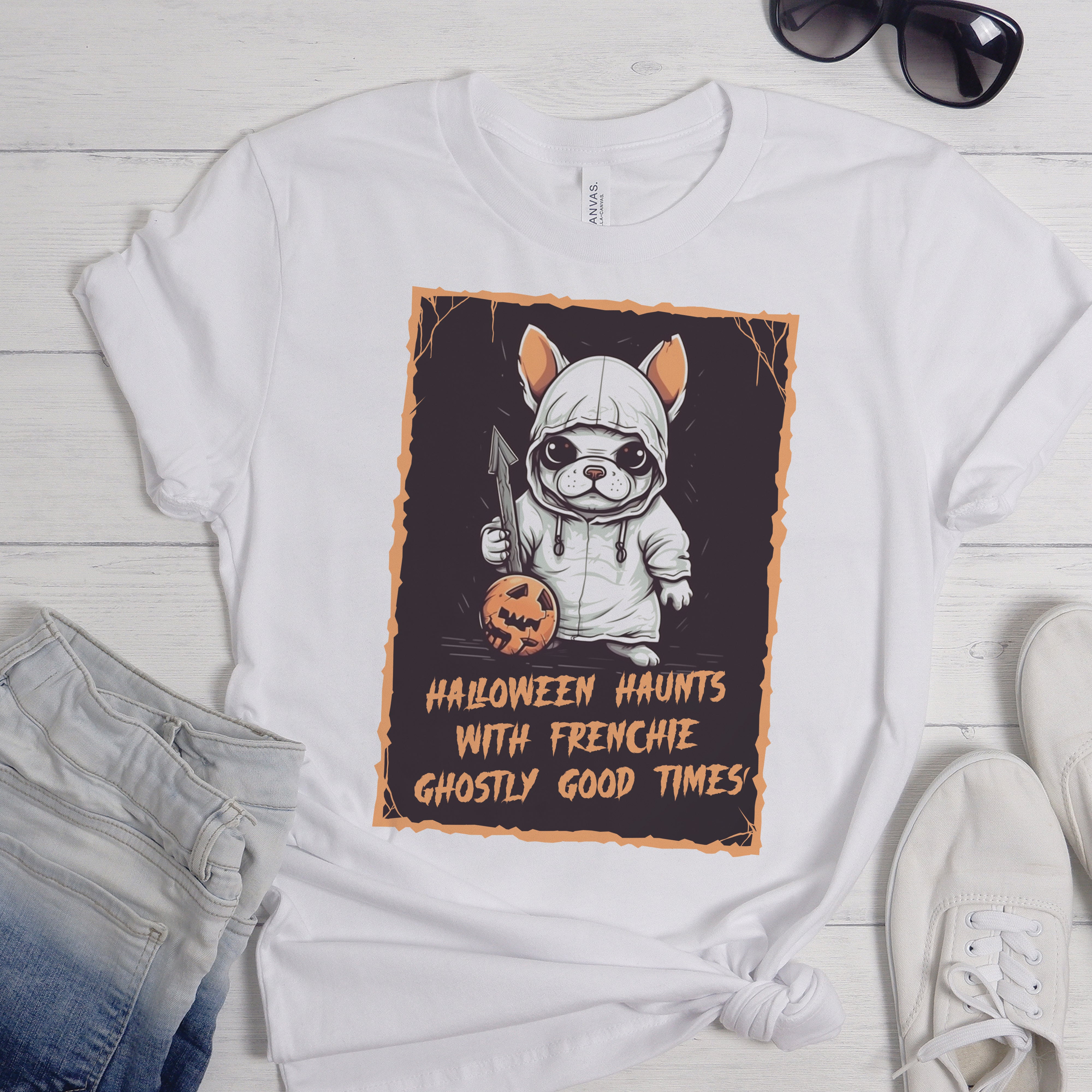 Pawsitively French Bulldog Dog Lover Tee for Frenchie Enthusiasts-fadou