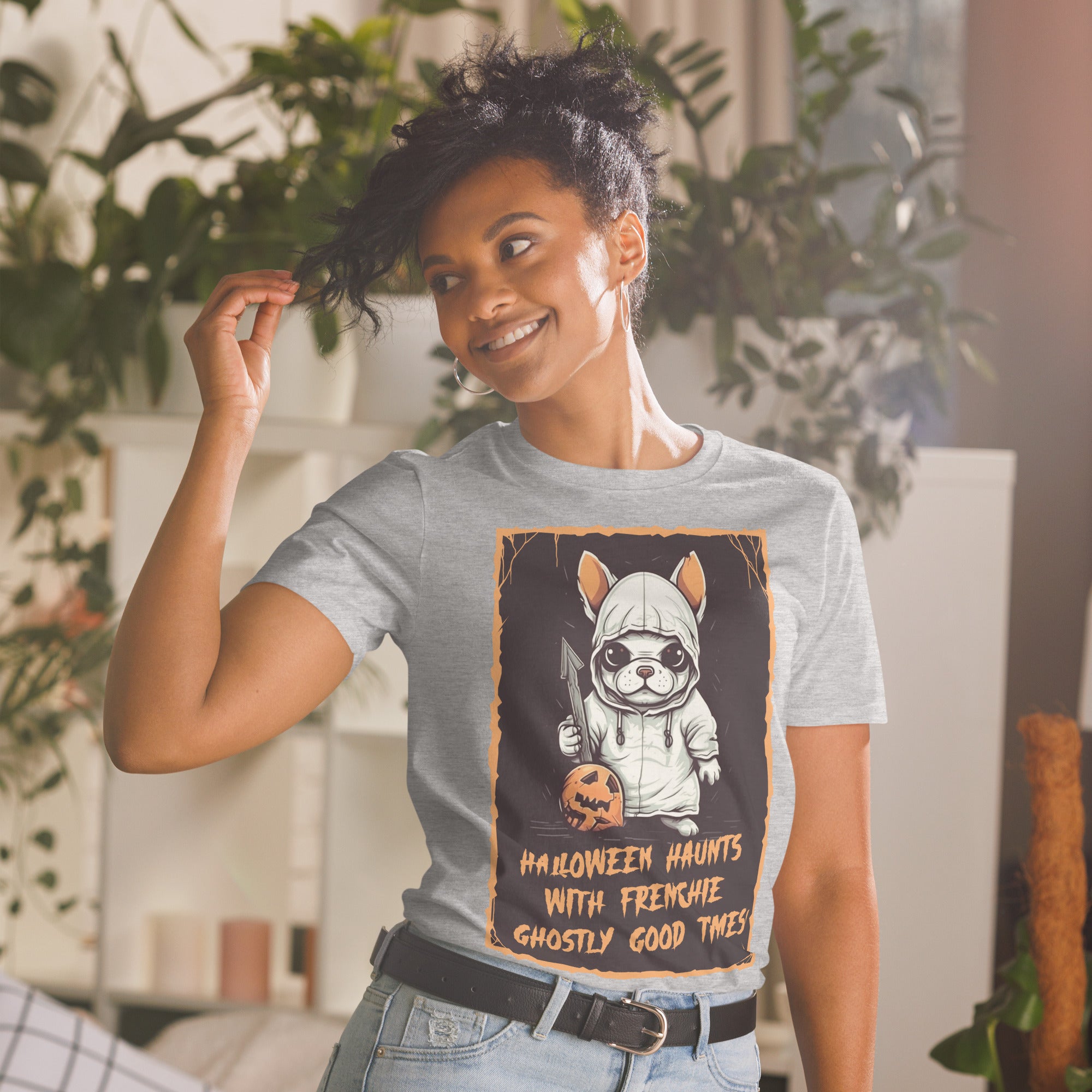 Pawsitively French Bulldog Dog Lover Tee for Frenchie Enthusiasts-fadou