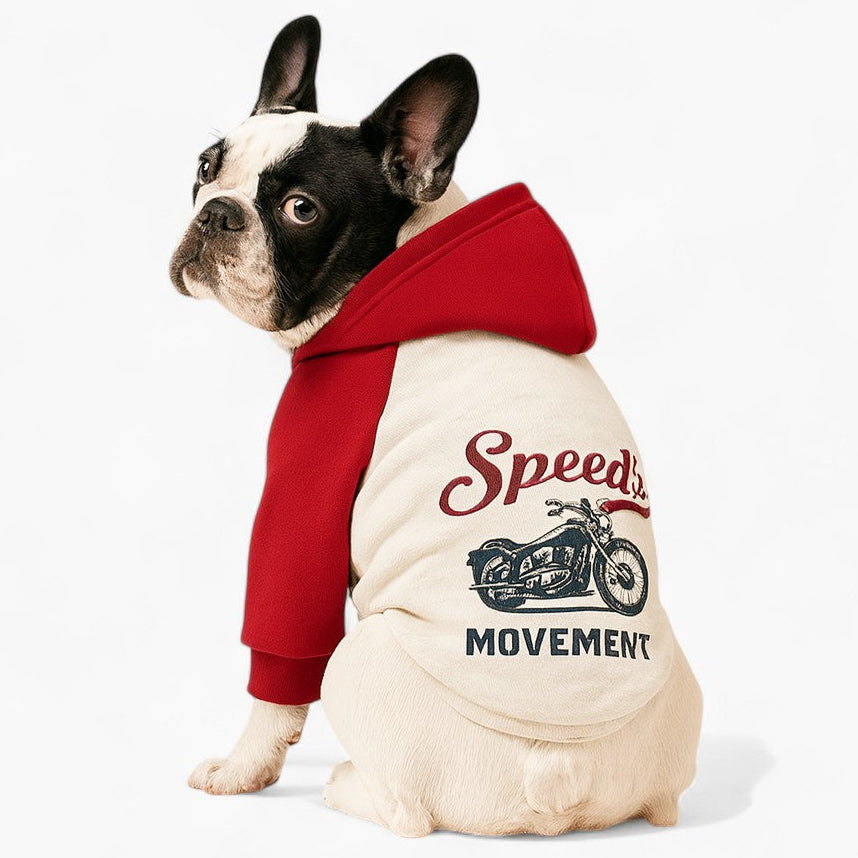 French Bulldog Velvet Pet Sweatshirt for Travel Comfort-fadou