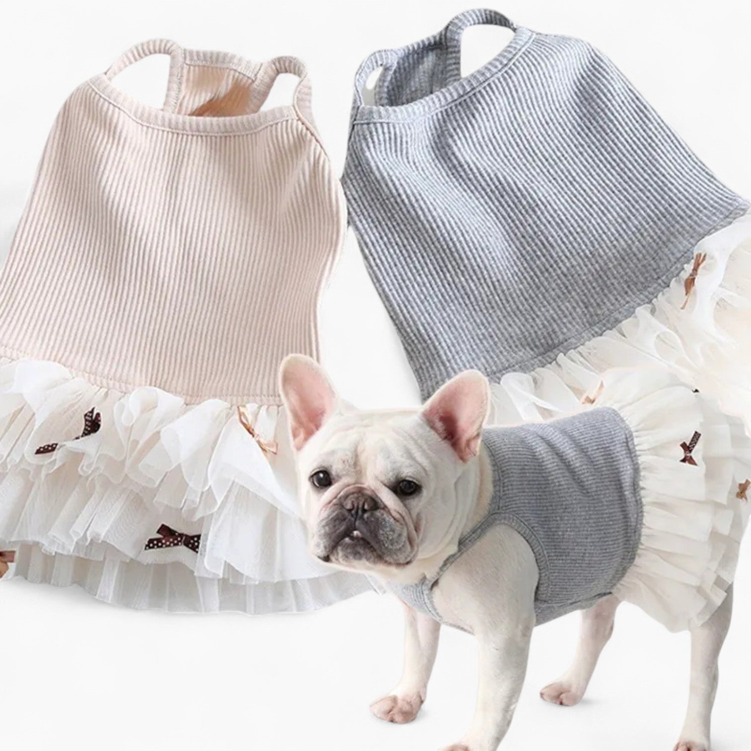 French Bulldog Soft Festive Costume for Flat-Face Breeds-fadou