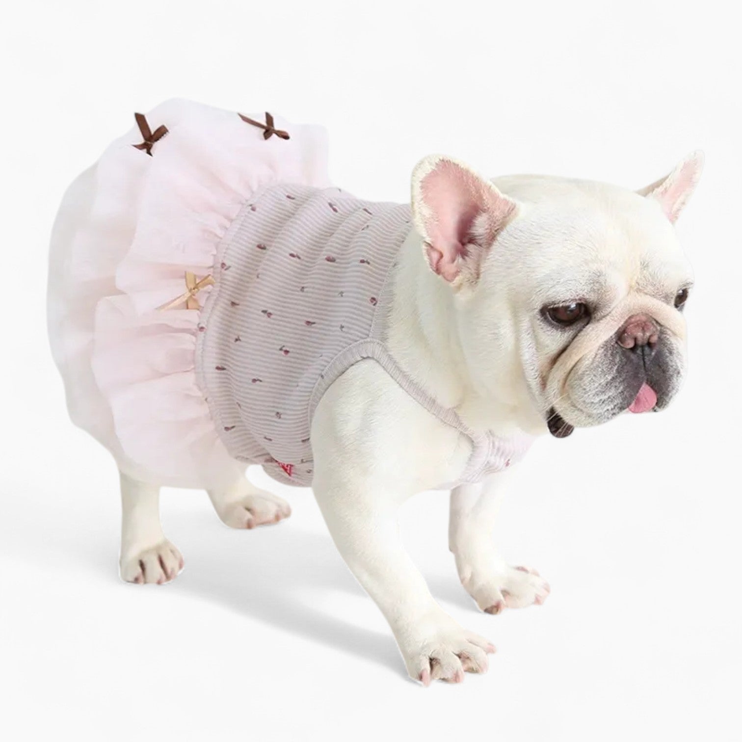 French Bulldog Soft Festive Costume for Flat-Face Breeds-fadou