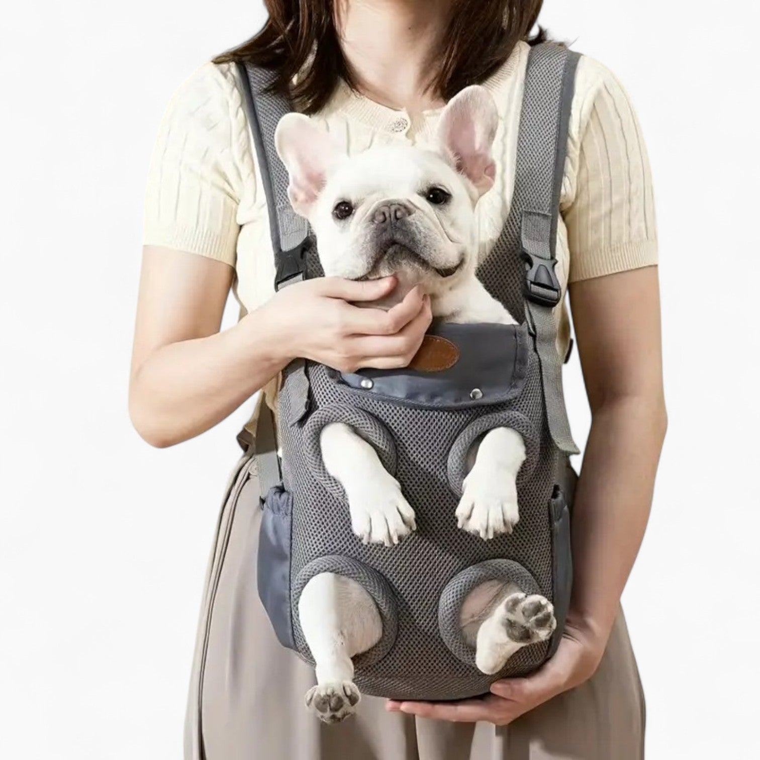 French Bulldog Breathable Dog Transport for Brachycephalic Dogs-fadou