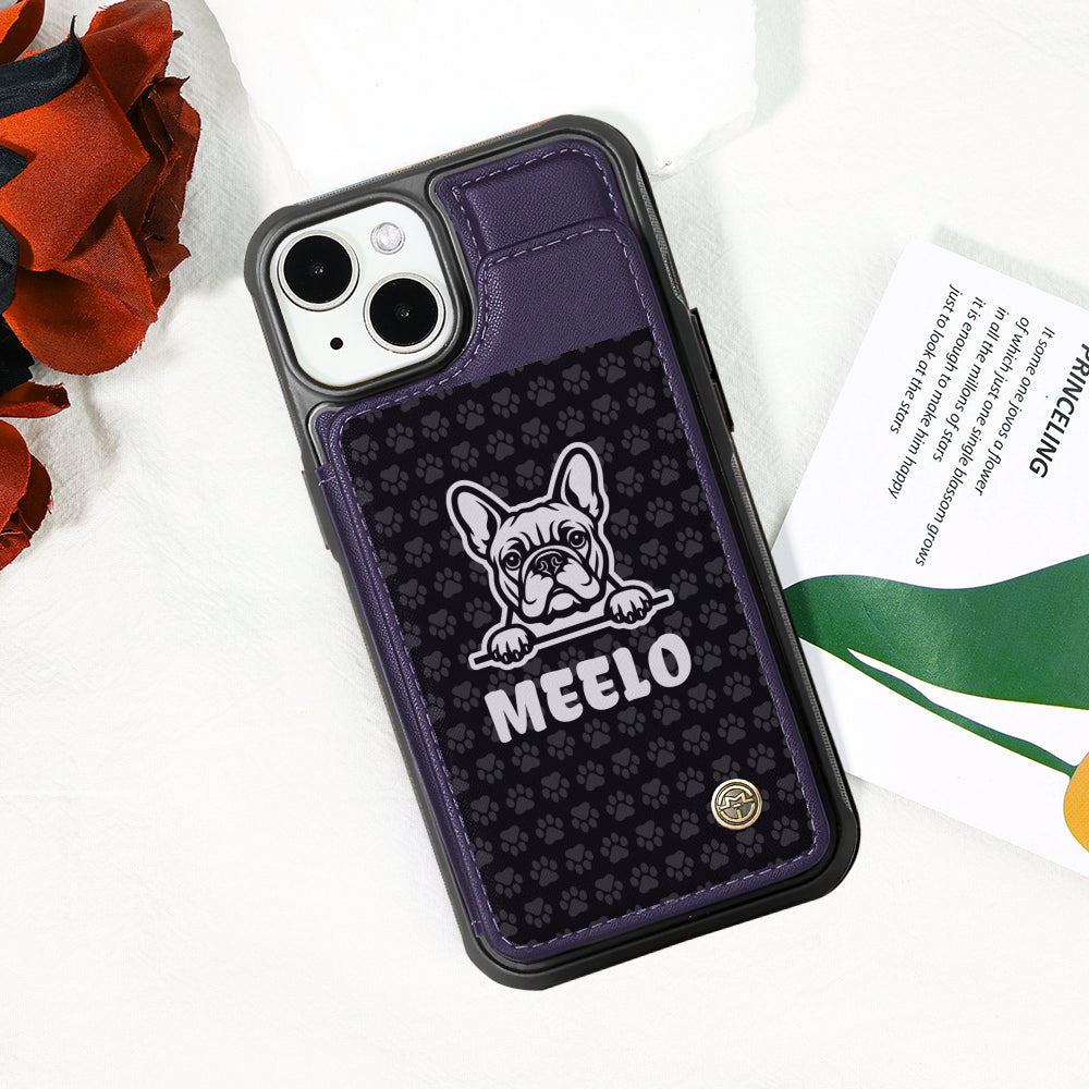 French Bulldog Personalized Card Holder for Bulldog Owners-fadou
