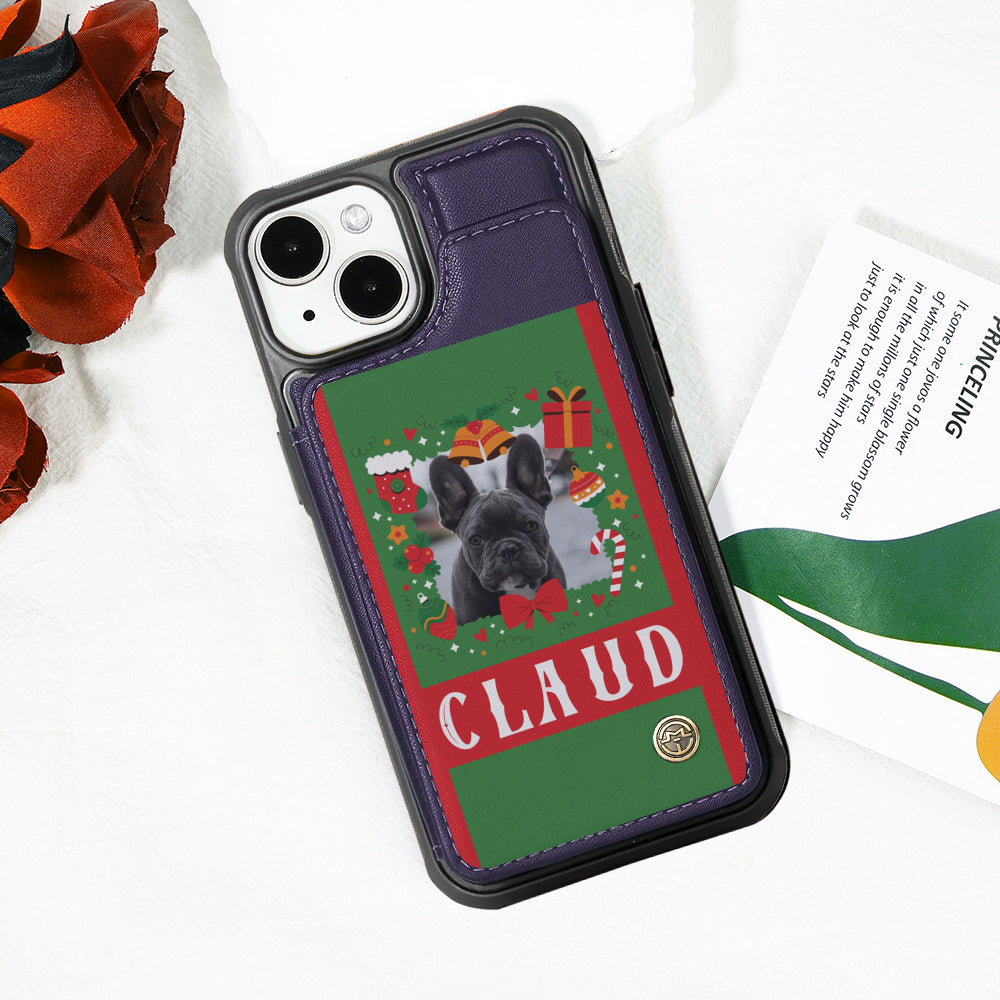 French Bulldog Personalized Card Holder for Pet Parents-fadou