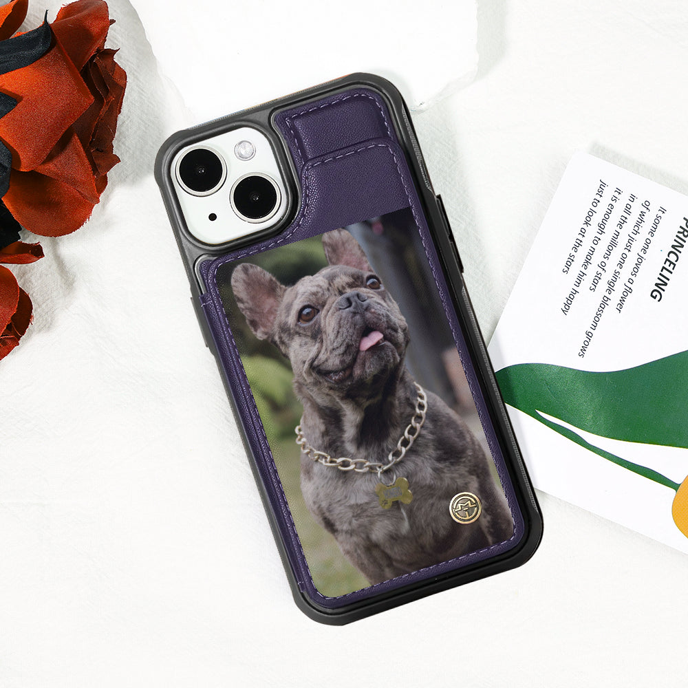 Frenchie Personalized Bifold Wallet for Dog Moms & Dads-fadou