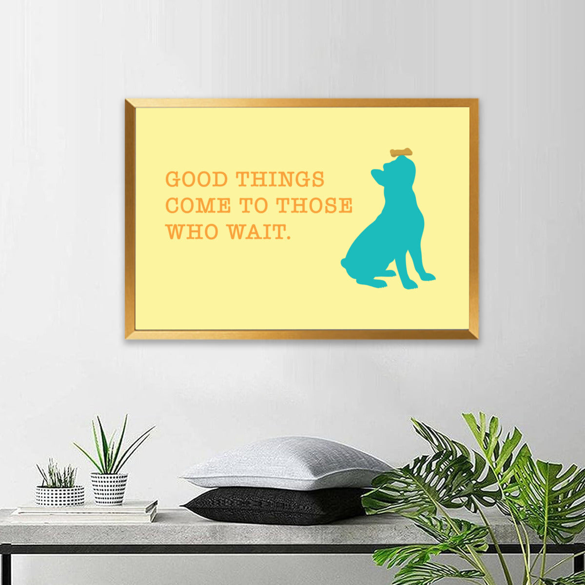 Good French Bulldog Decorative Canvas for Frenchie Fans-fadou
