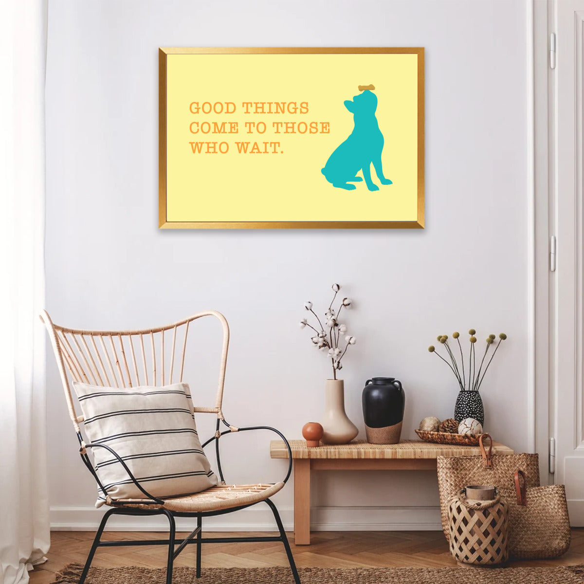 Good French Bulldog Decorative Canvas for Frenchie Fans-fadou