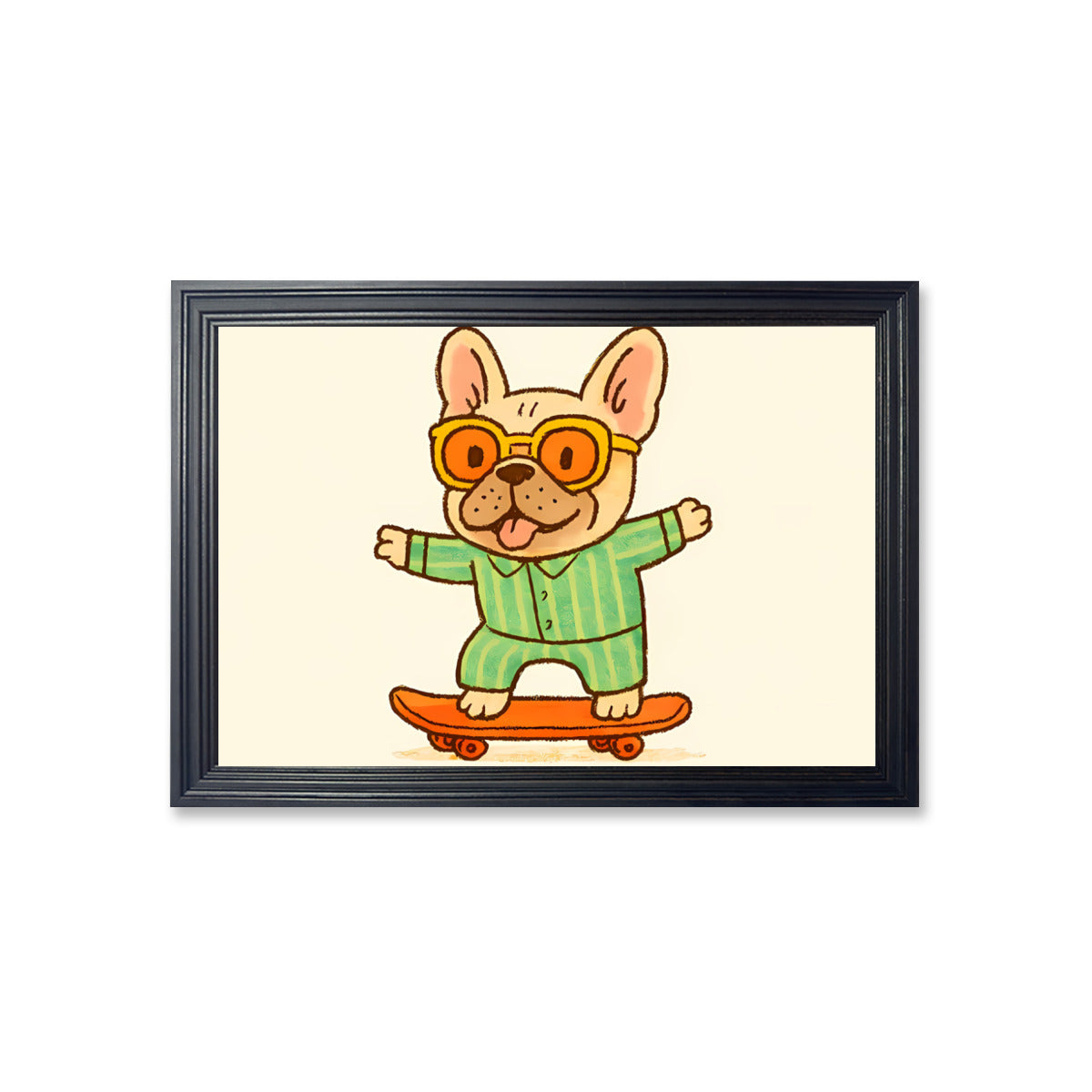 Hank French Bulldog Decorative Canvas for Frenchie Fans-fadou