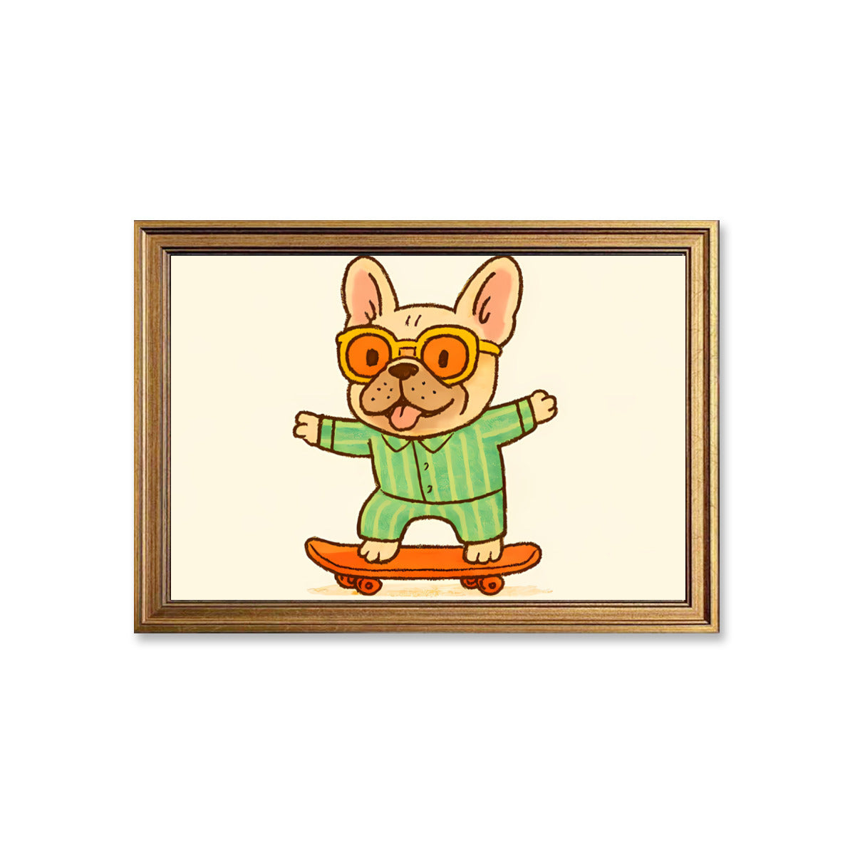 Hank French Bulldog Decorative Canvas for Frenchie Fans-fadou