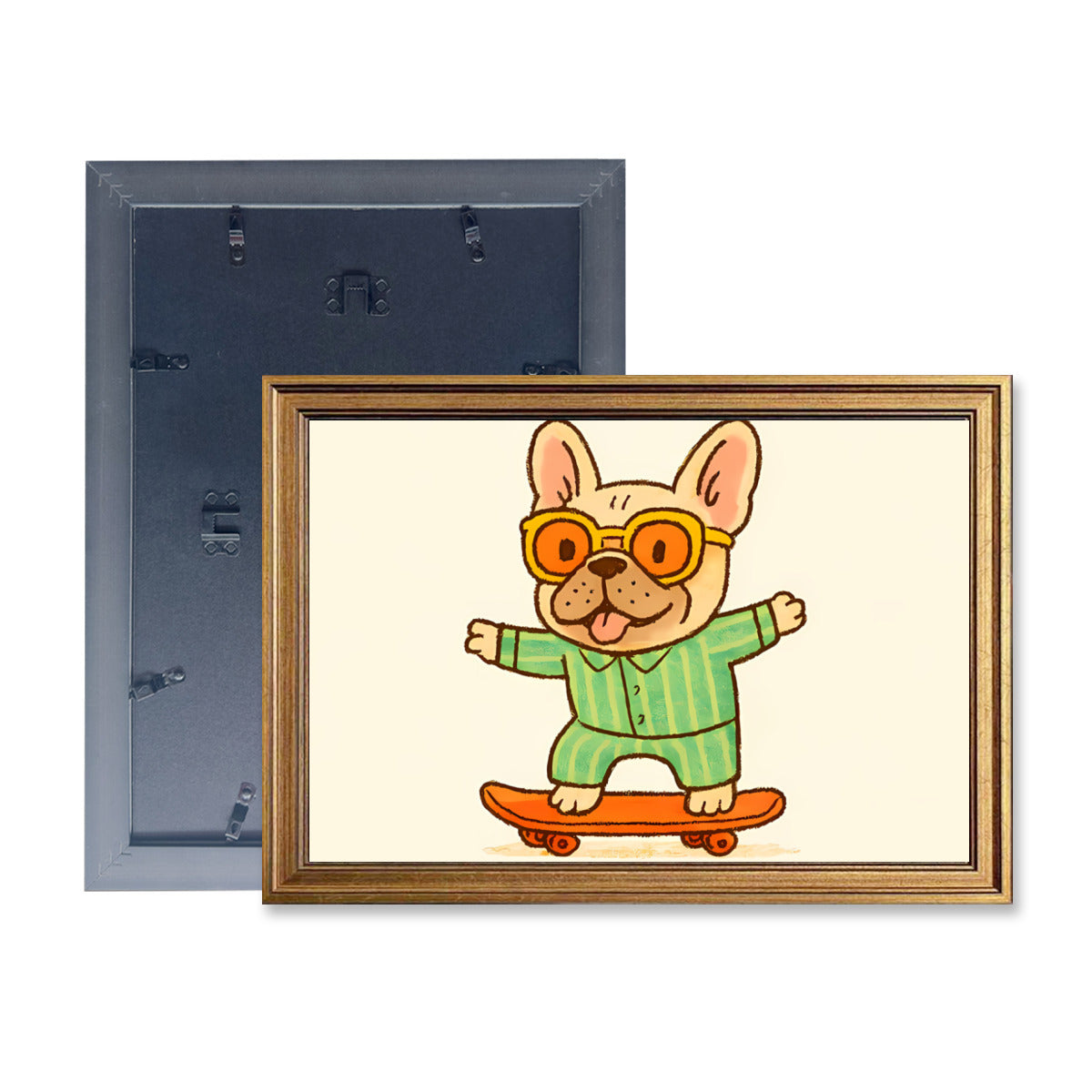 Hank French Bulldog Decorative Canvas for Frenchie Fans-fadou