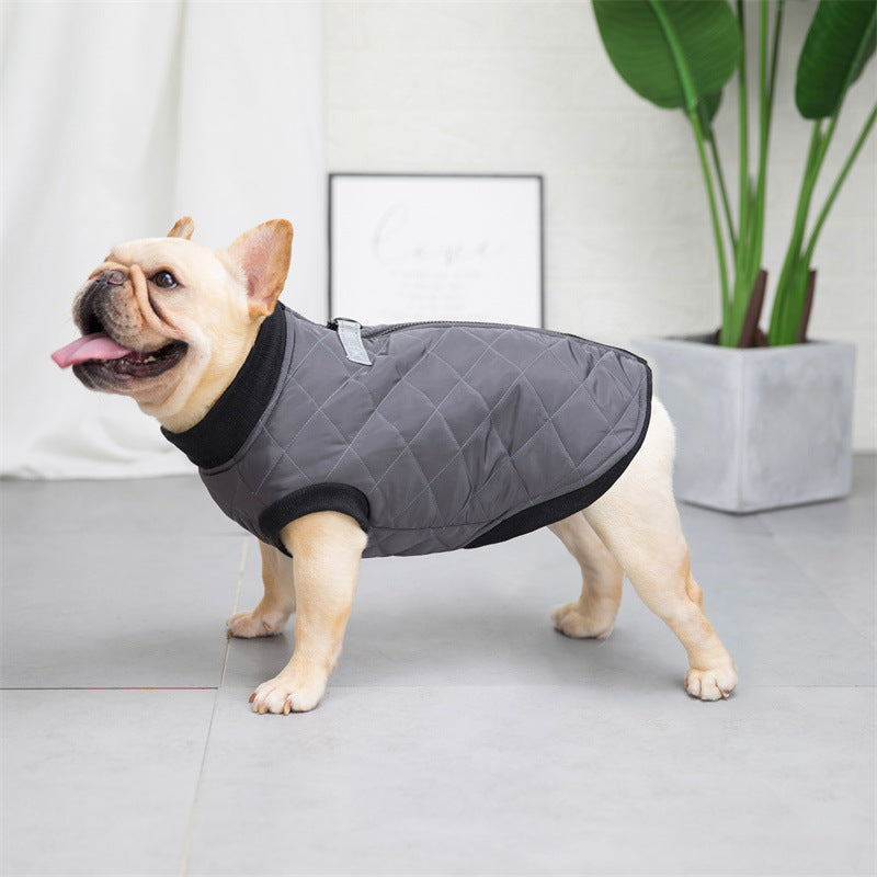 Quilted French Bulldog Dog Harness for Flat-Face Breeds-fadou