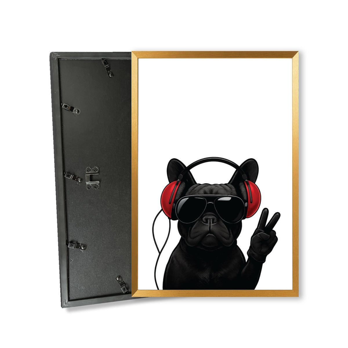 Calvin French Bulldog Wall Print for Frenchie Enthusiasts-fadou