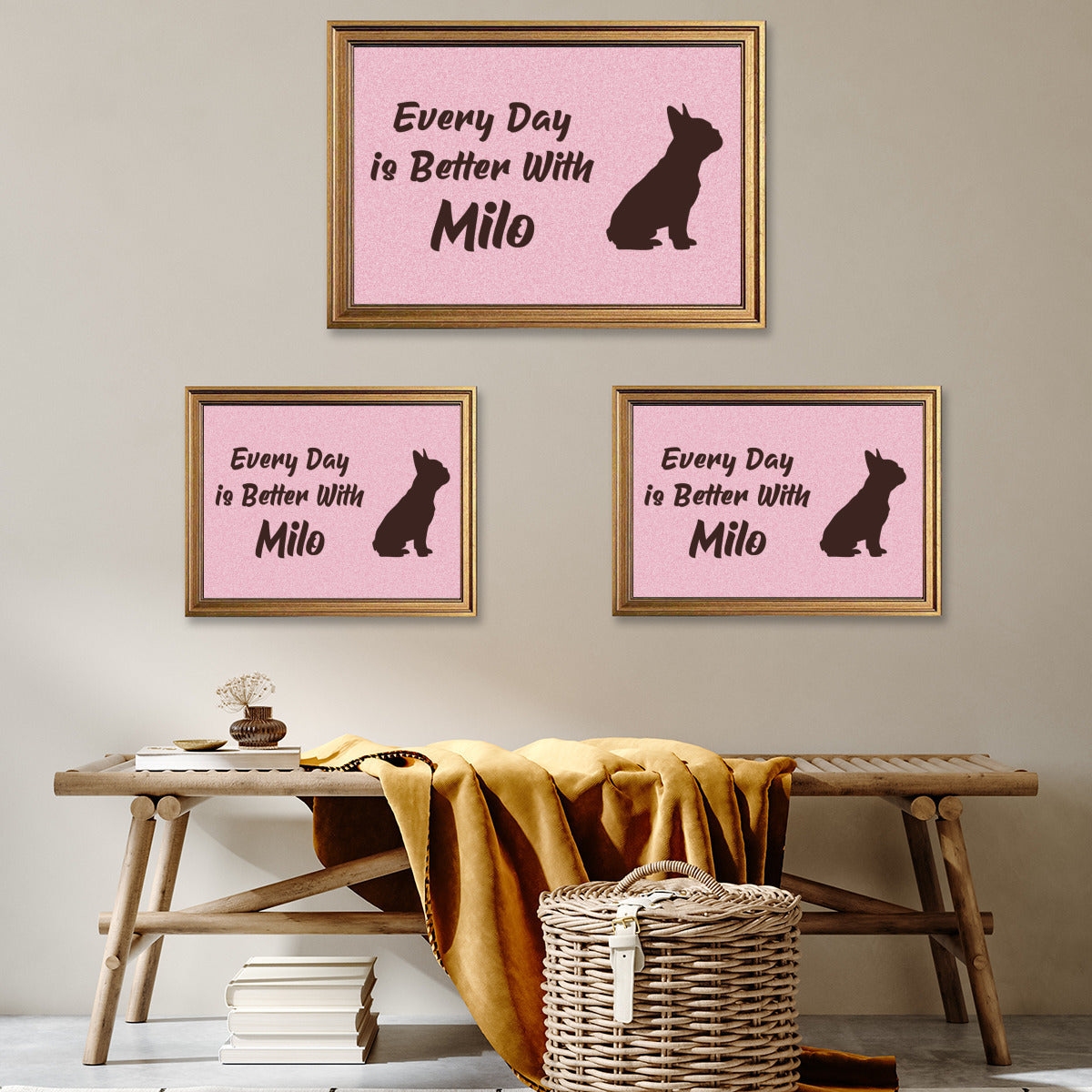 French Bulldog Personalized Decorative Canvas for Dog Lovers-fadou