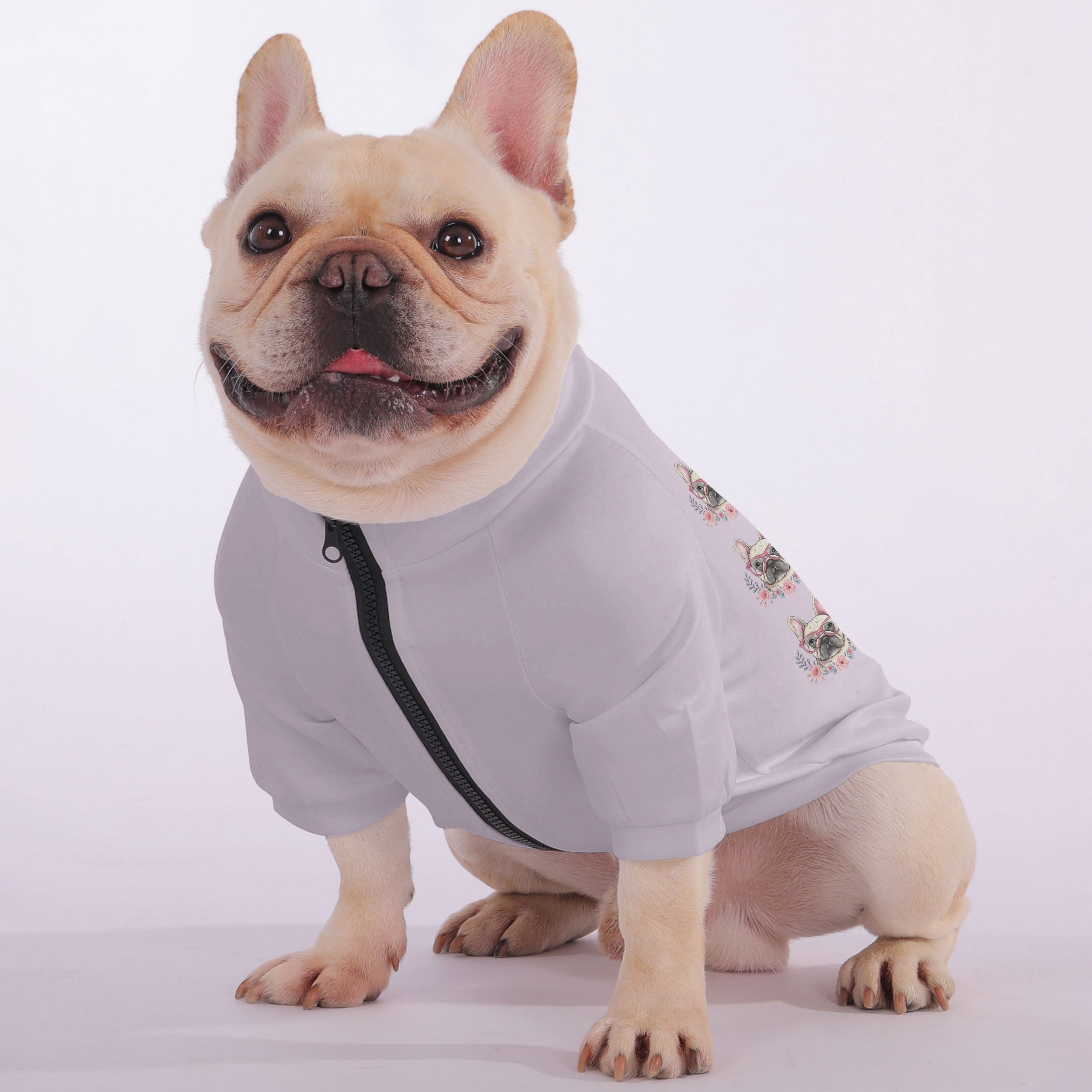 Salsi French Bulldog Pet Sweatshirt for Short-Nosed Dogs-fadou