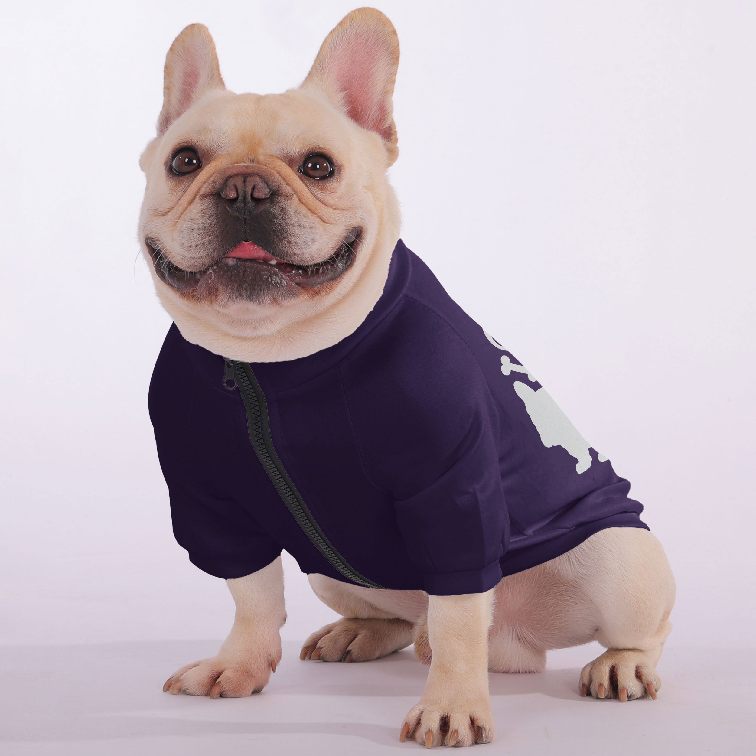 Snorts French Bulldog Fleece Hoodie for Training Sessions-fadou