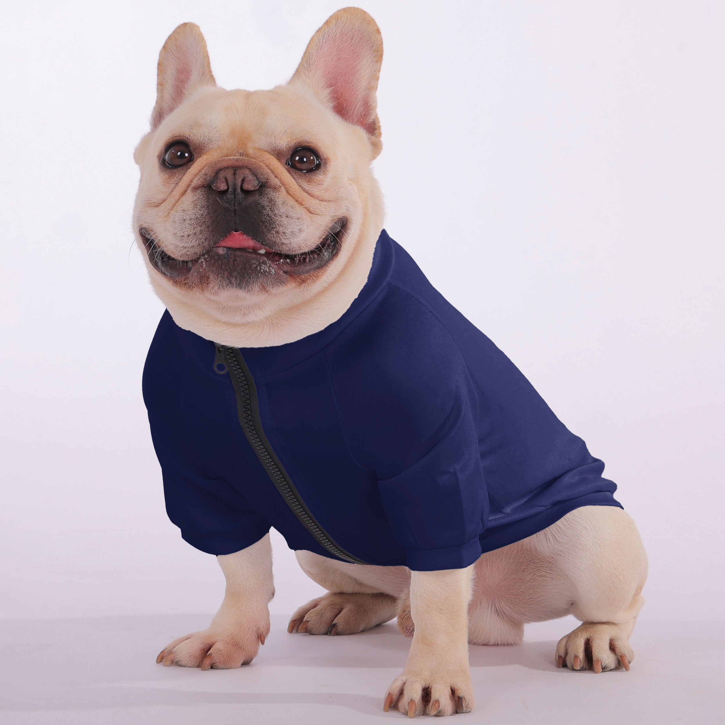 Ears French Bulldog Fleece Hoodie for Brachycephalic Dogs-fadou