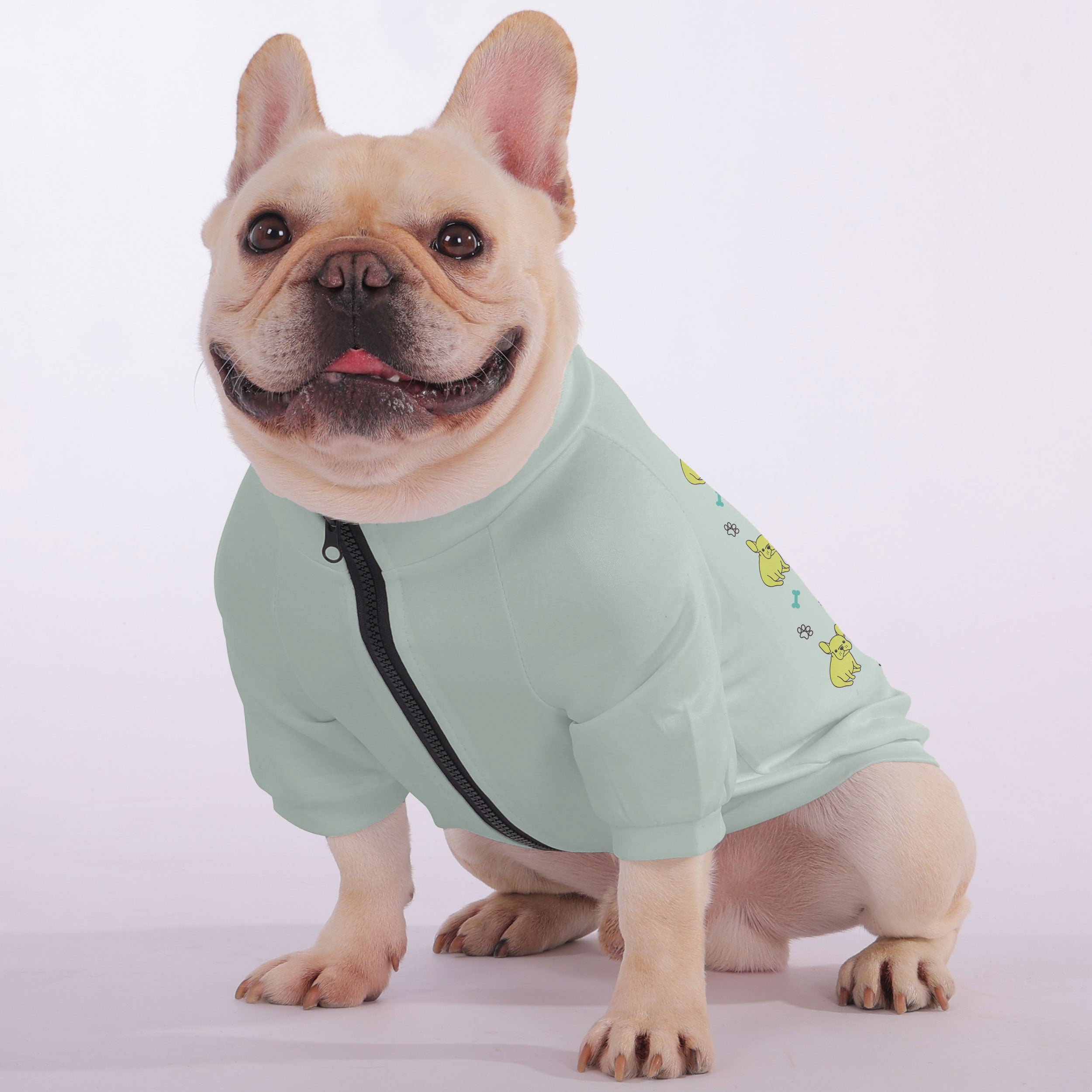 Teeny French Bulldog Cozy Hoodie for Brachycephalic Dogs-fadou
