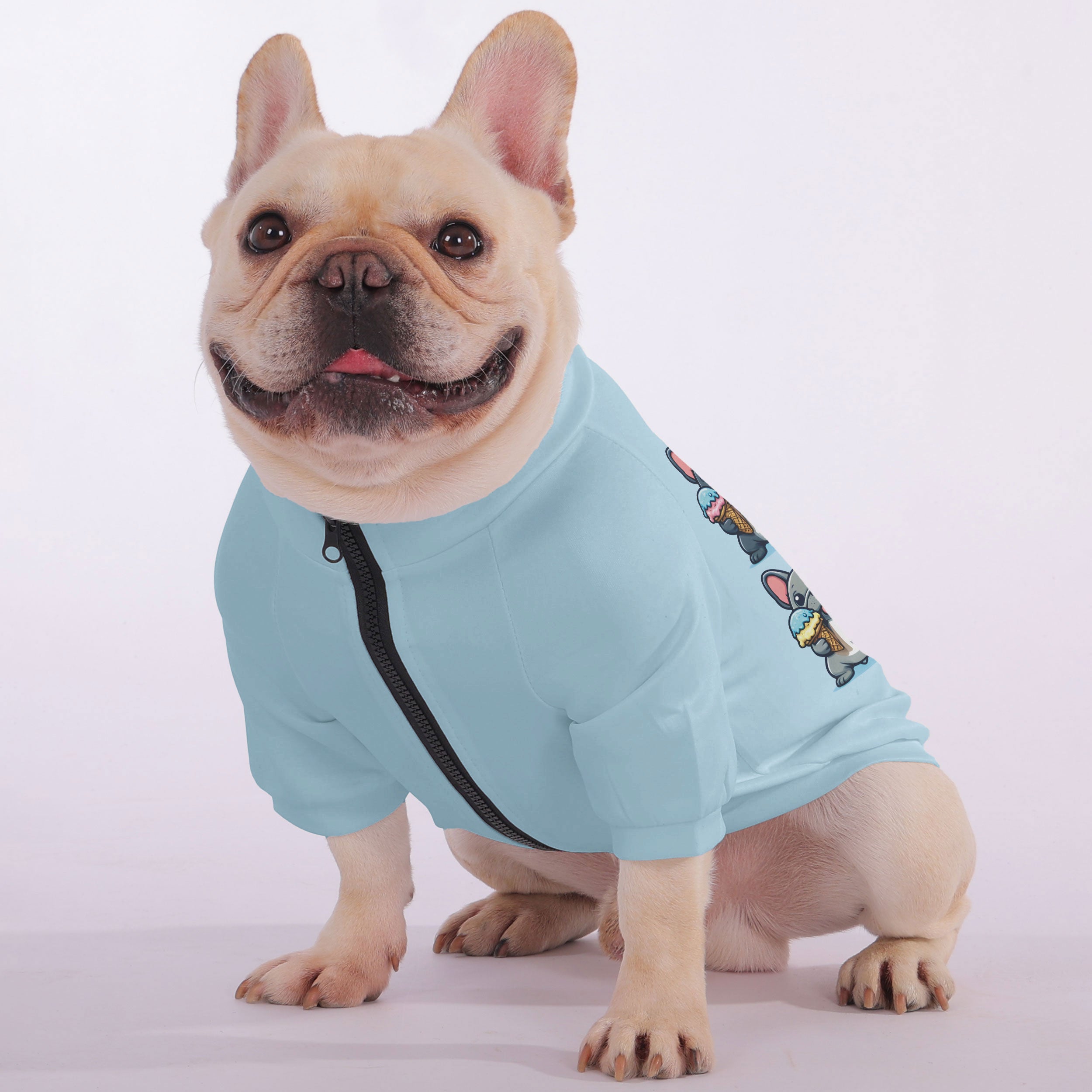 Ivonne French Bulldog Pet Sweatshirt for Brachycephalic Dogs-fadou