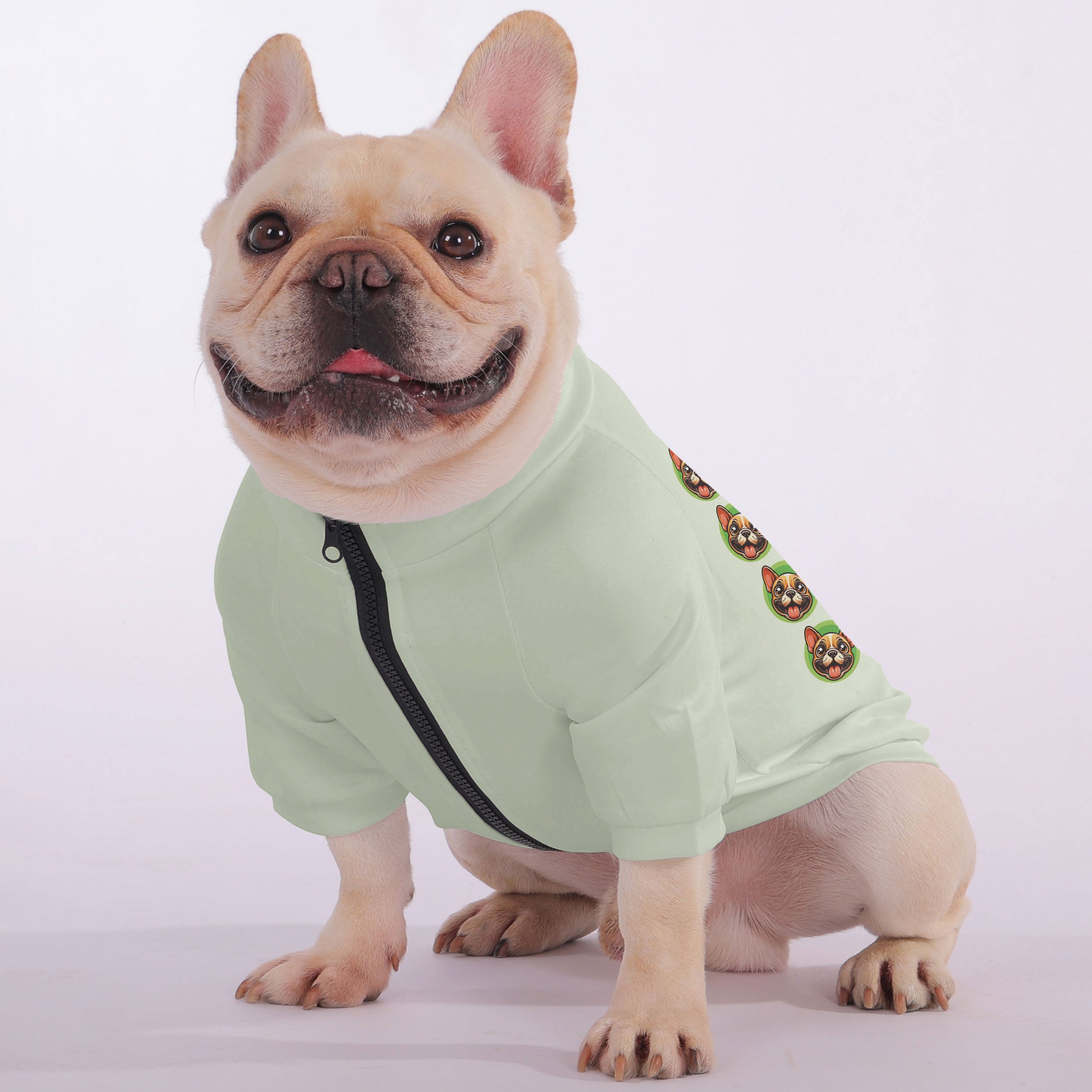 Elton French Bulldog Pet Sweatshirt for Short-Nosed Dogs-fadou