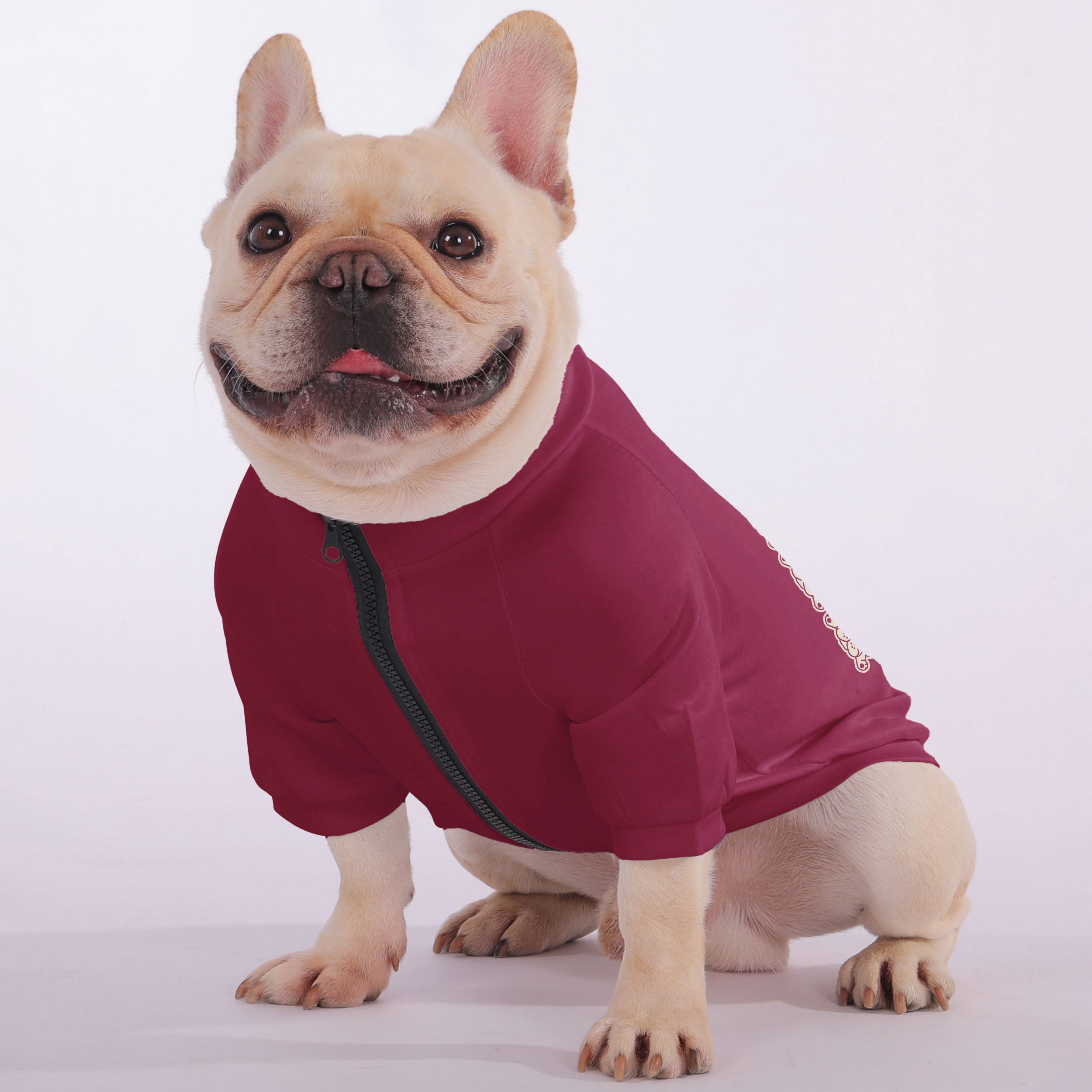 Wilma French Bulldog Fleece Hoodie for Short-Nosed Dogs-fadou