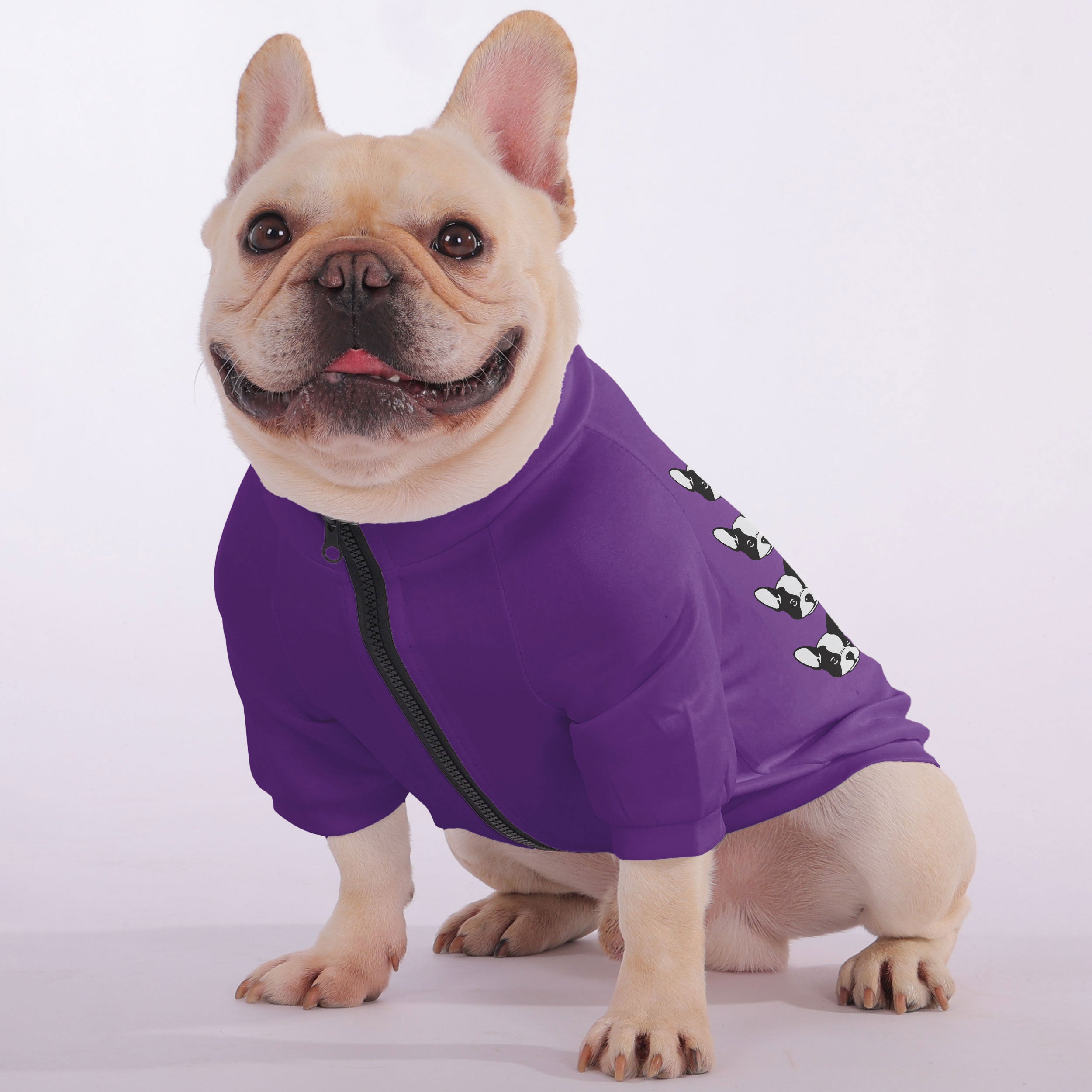 Prince French Bulldog Dog Hoodie for Outdoor Adventures-fadou