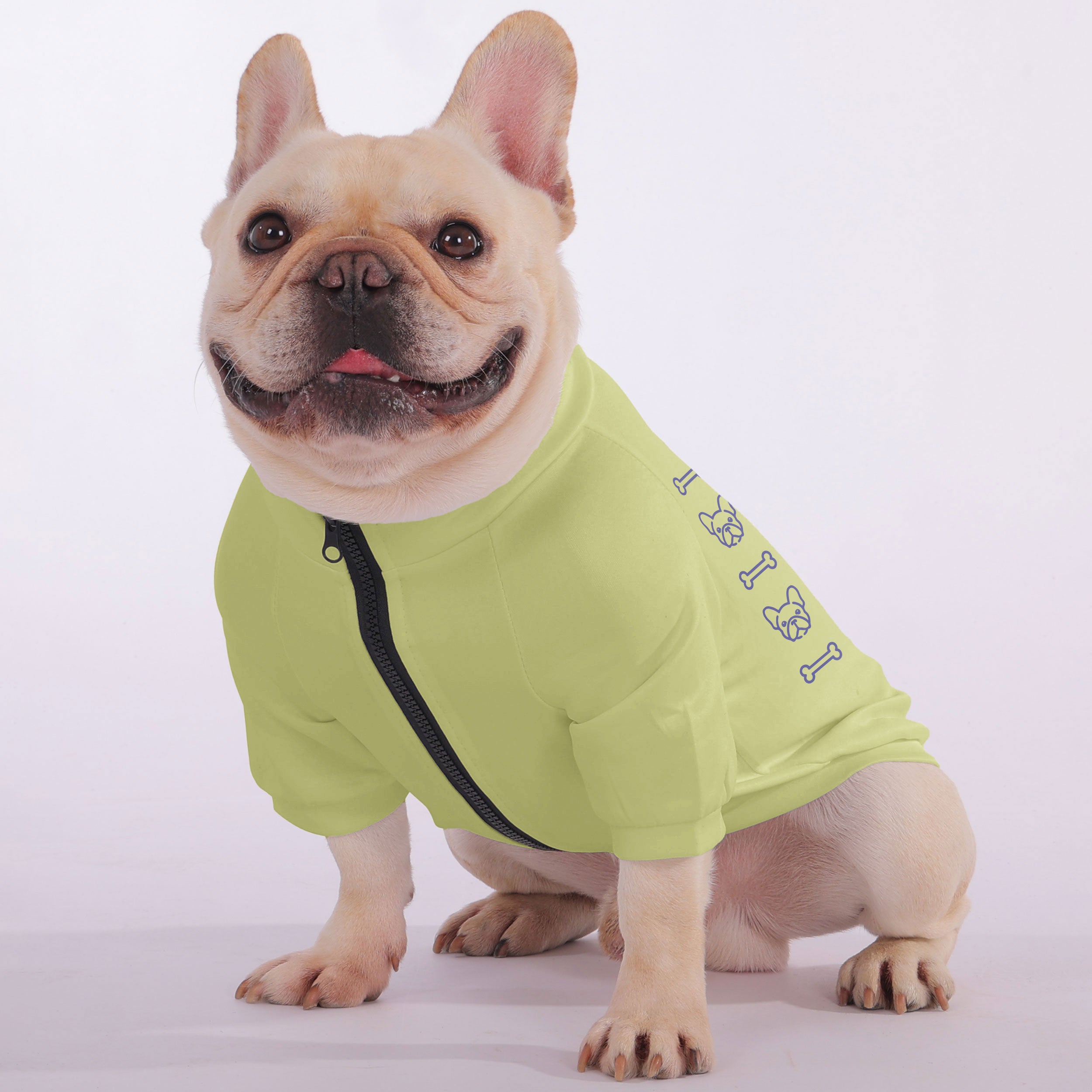 Yoda French Bulldog Pet Sweatshirt for Flat-Face Breeds-fadou