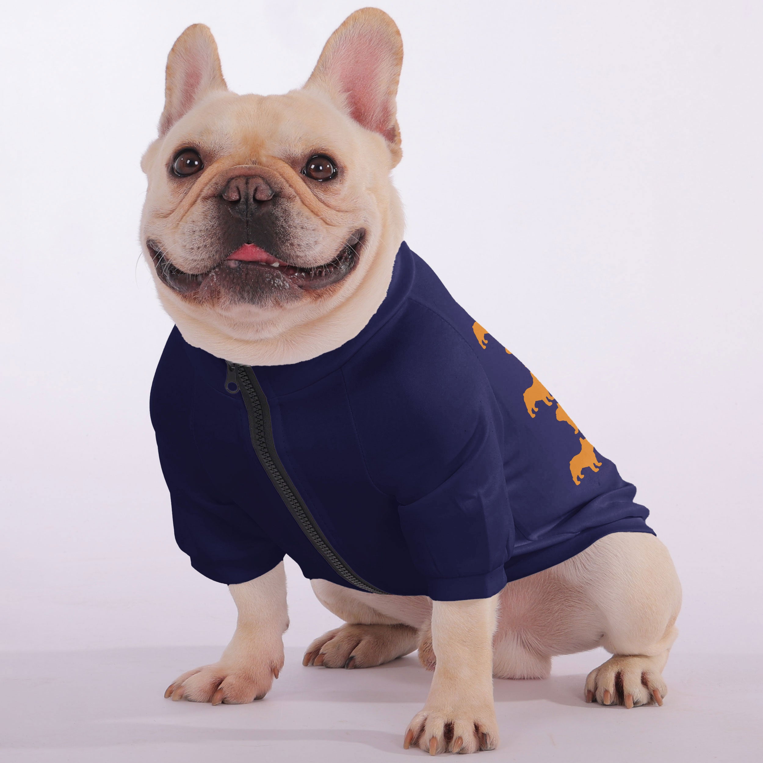 Pablo French Bulldog Fleece Hoodie for Brachycephalic Dogs-fadou
