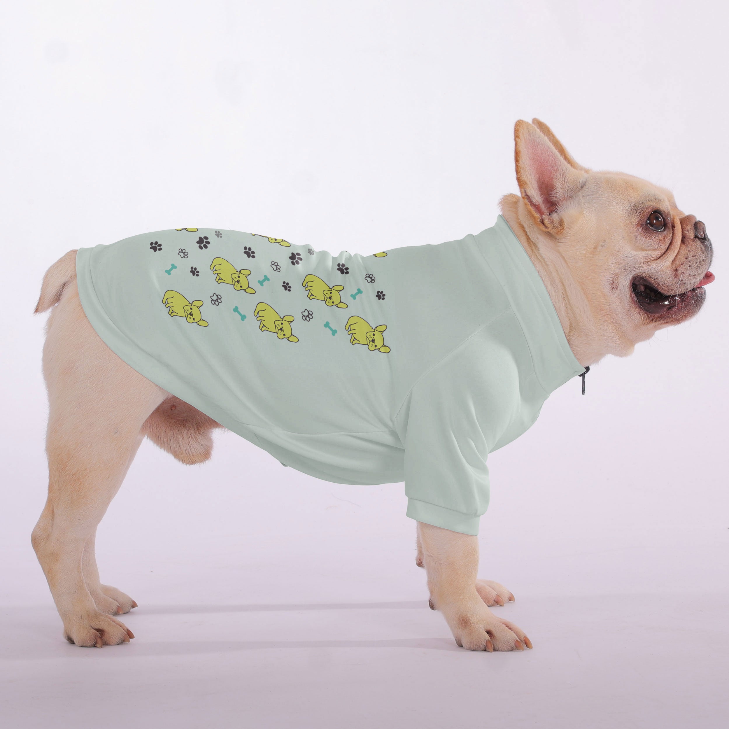 Teeny French Bulldog Cozy Hoodie for Brachycephalic Dogs-fadou
