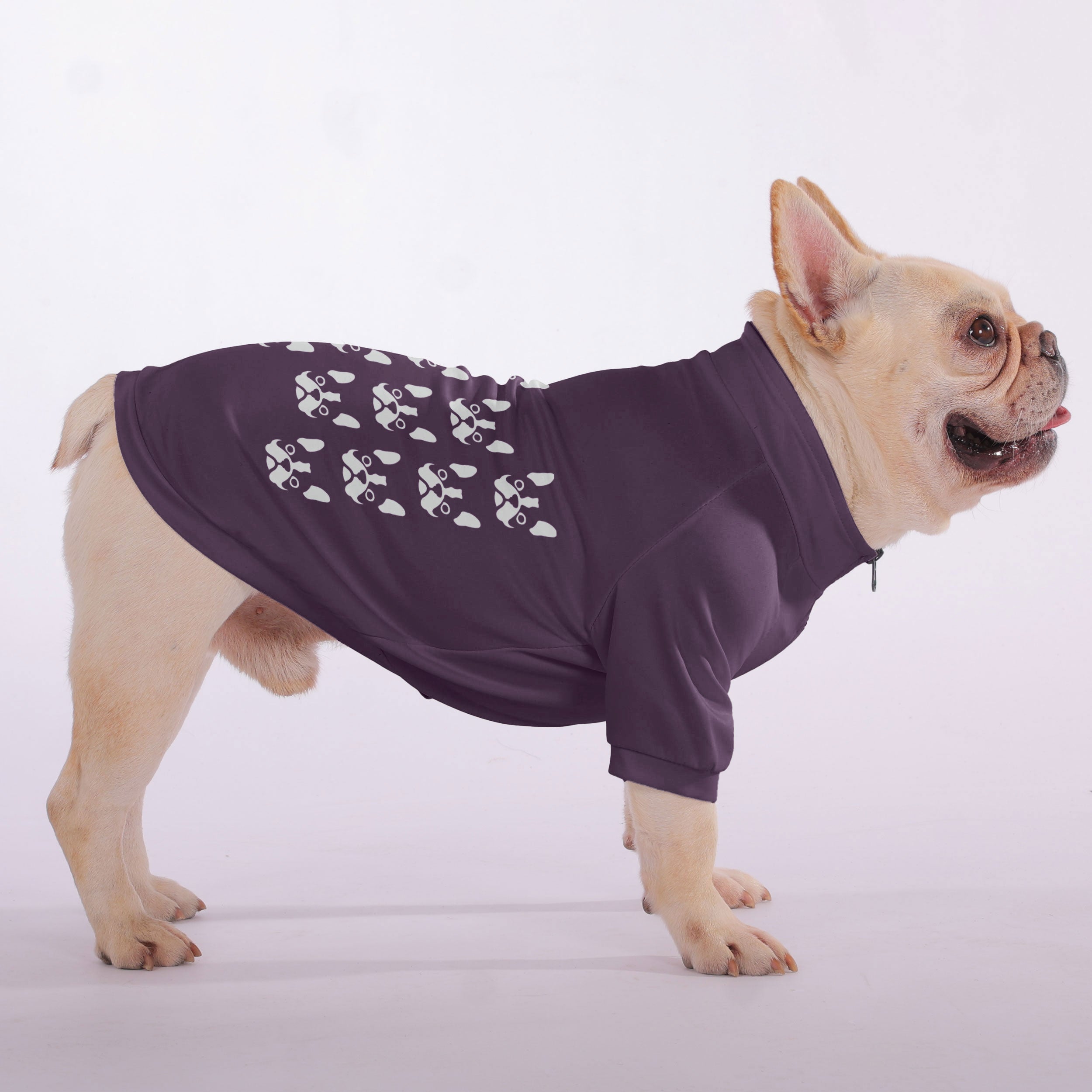 Mac French Bulldog Fleece Hoodie for Brachycephalic Dogs-fadou