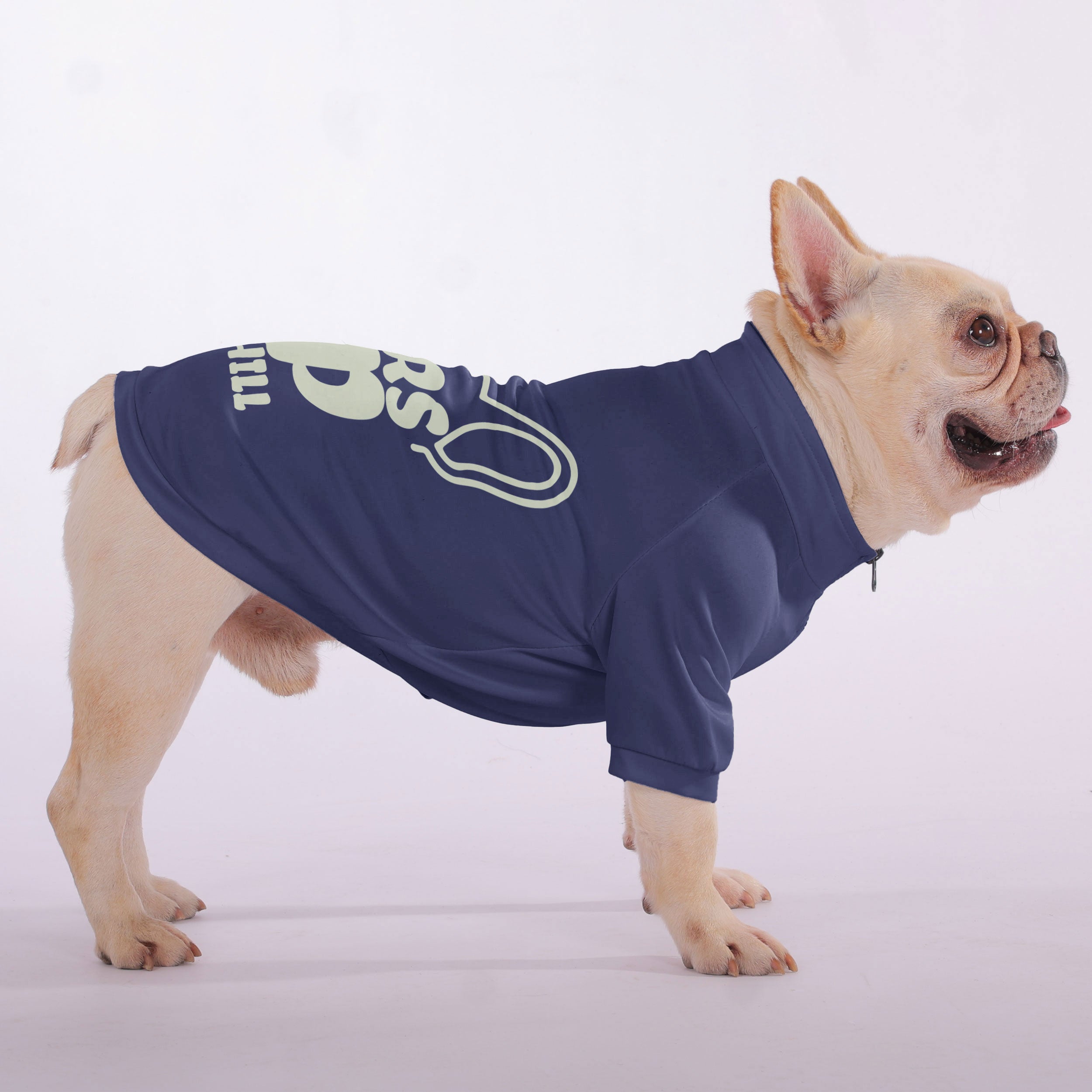 Ears French Bulldog Fleece Hoodie for Brachycephalic Dogs-fadou