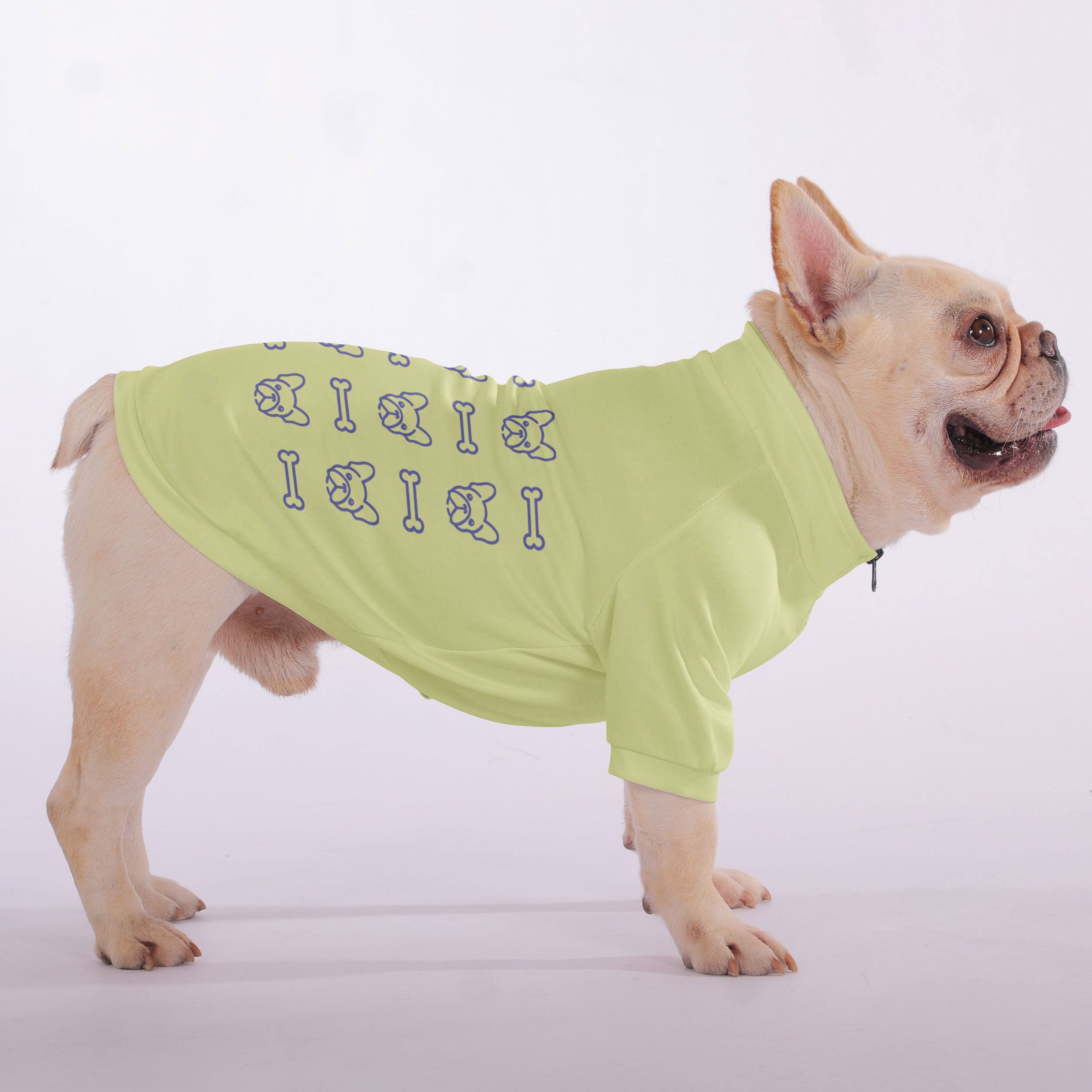 Yoda French Bulldog Pet Sweatshirt for Flat-Face Breeds-fadou