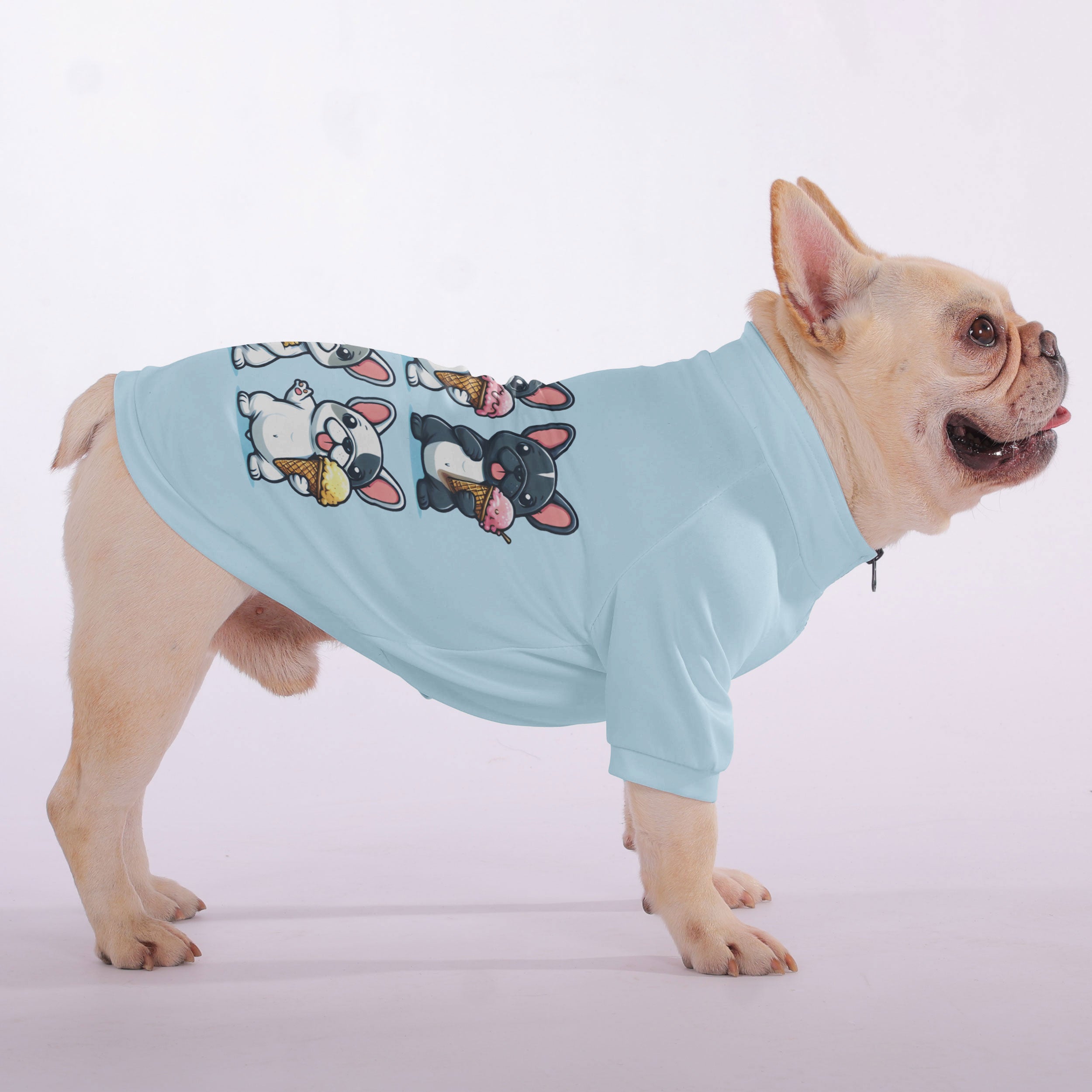 Ivonne French Bulldog Pet Sweatshirt for Brachycephalic Dogs-fadou