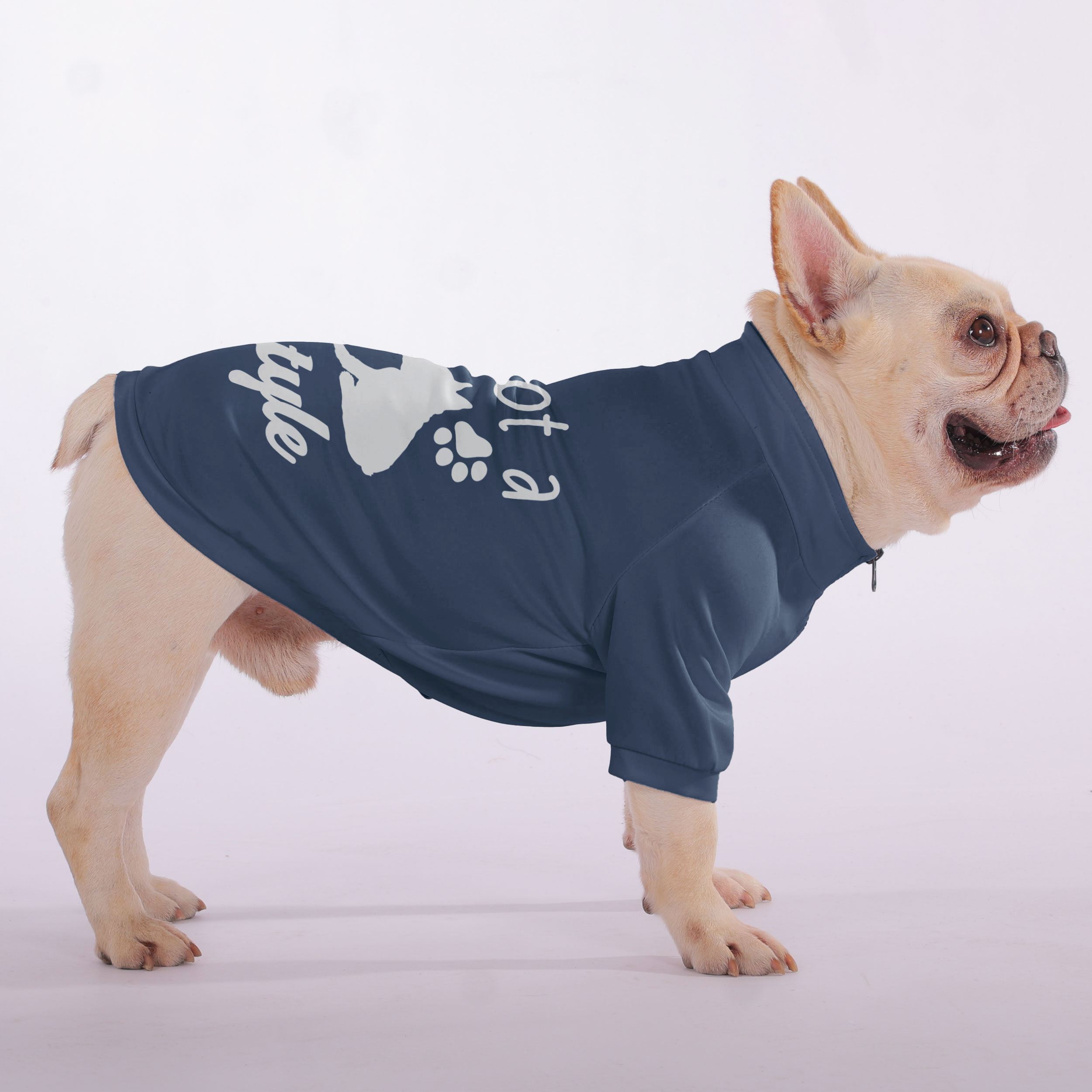 I’m Not a Pet, I’m a Lifestyle - Snuggly Zip-Up for French Bulldogs-fadou