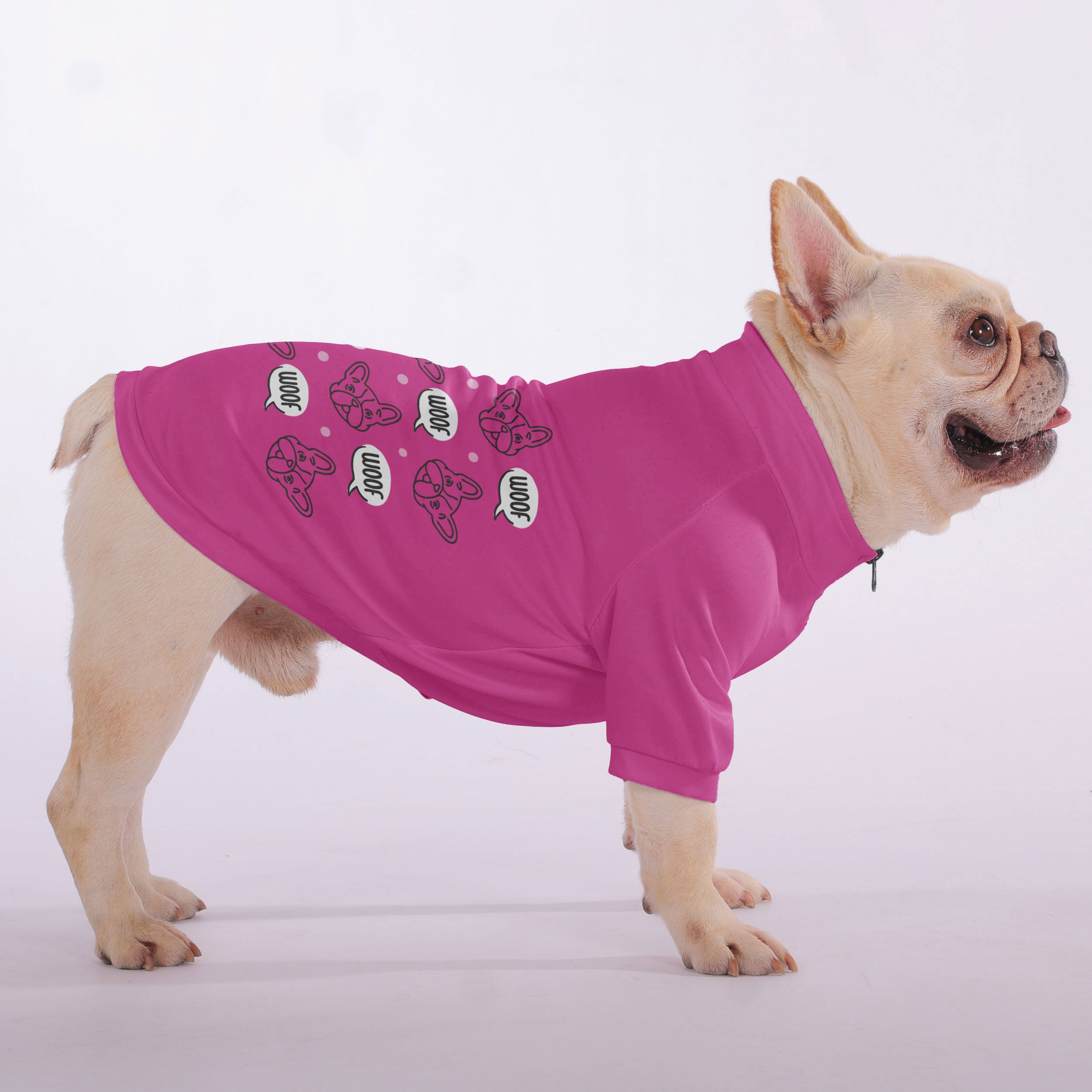 Dakota French Bulldog Fleece Hoodie for Outdoor Adventures-fadou
