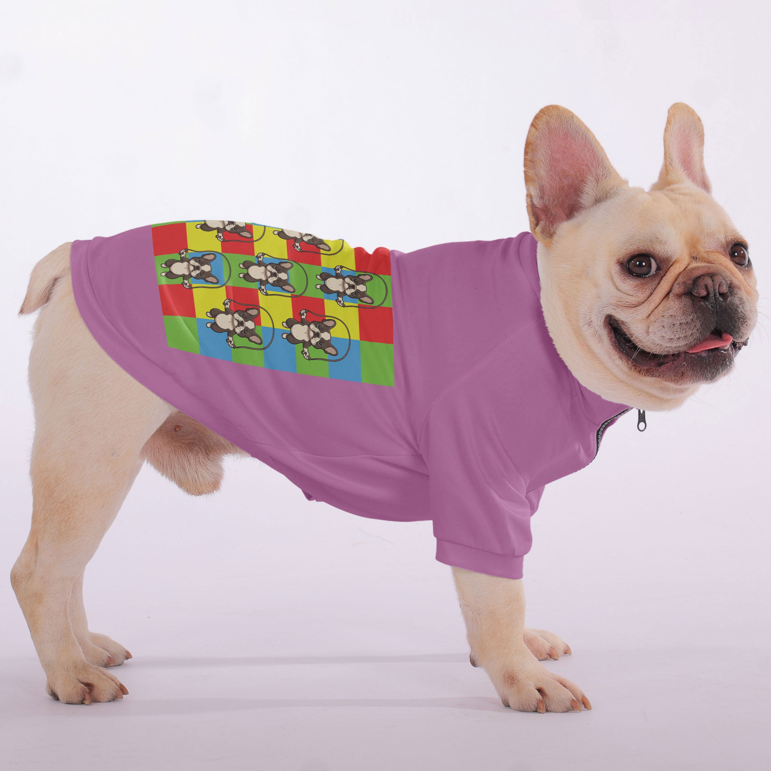 Marley French Bulldog Pet Sweatshirt for Short-Nosed Dogs-fadou