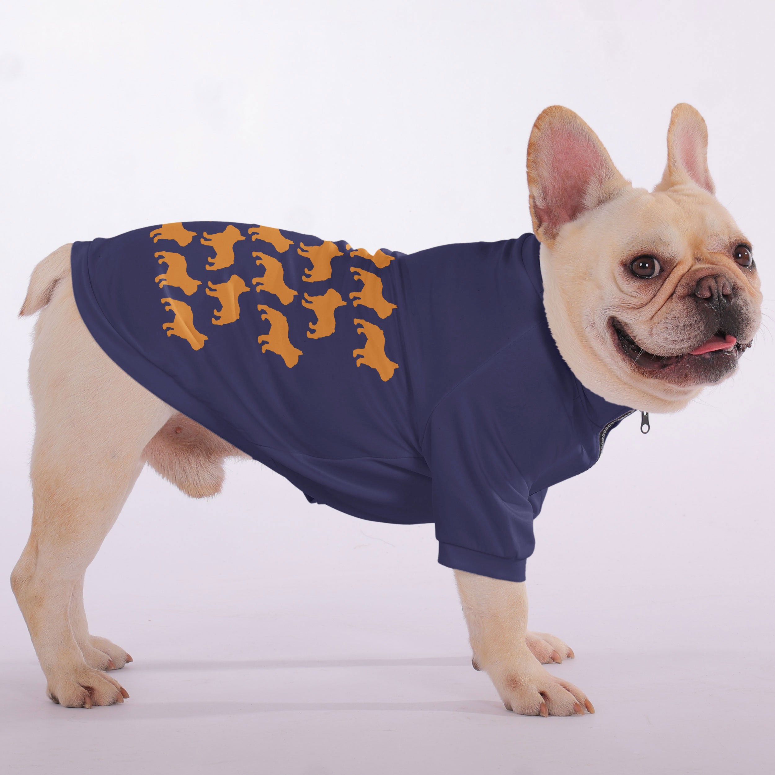 Pablo French Bulldog Fleece Hoodie for Brachycephalic Dogs-fadou