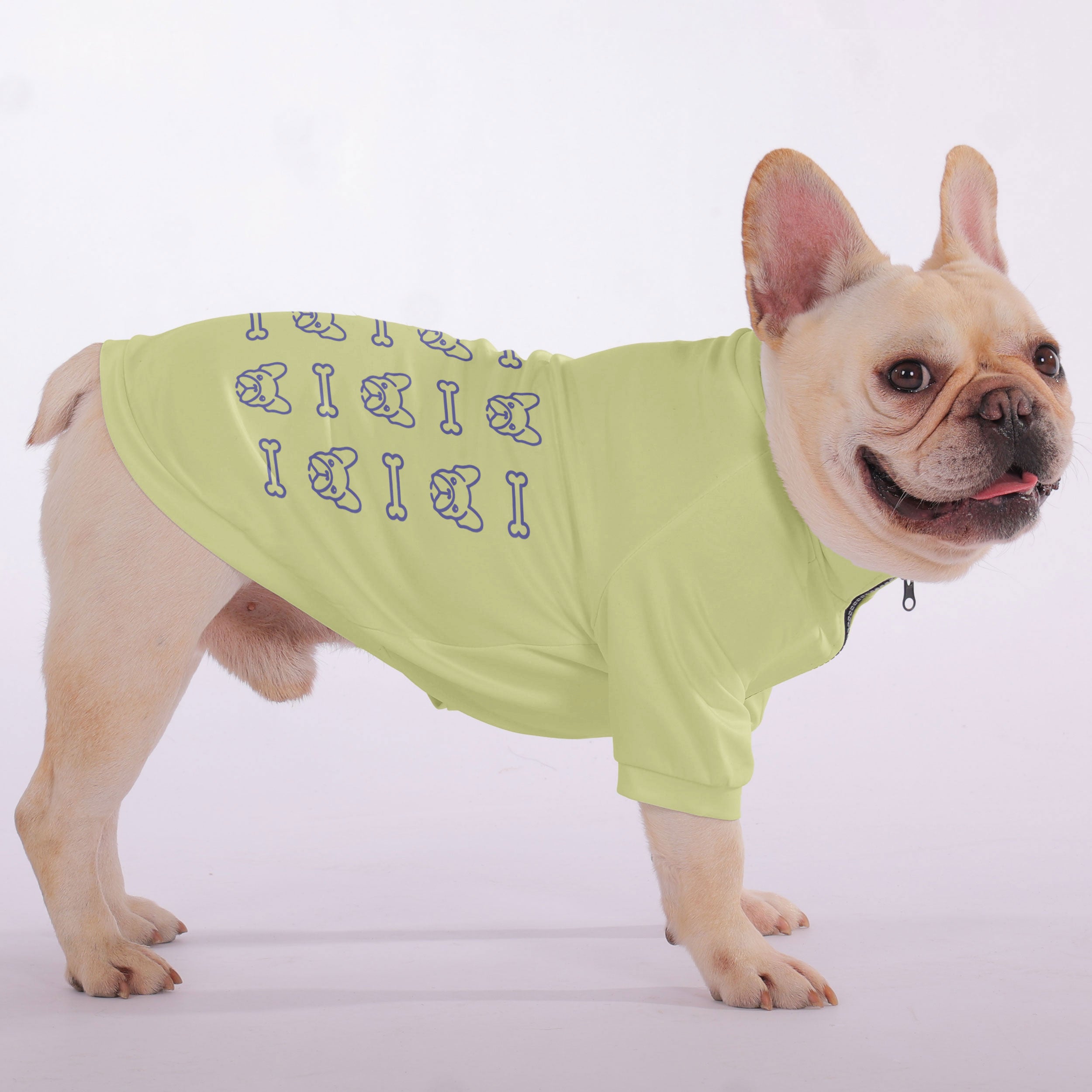 Yoda French Bulldog Pet Sweatshirt for Flat-Face Breeds-fadou