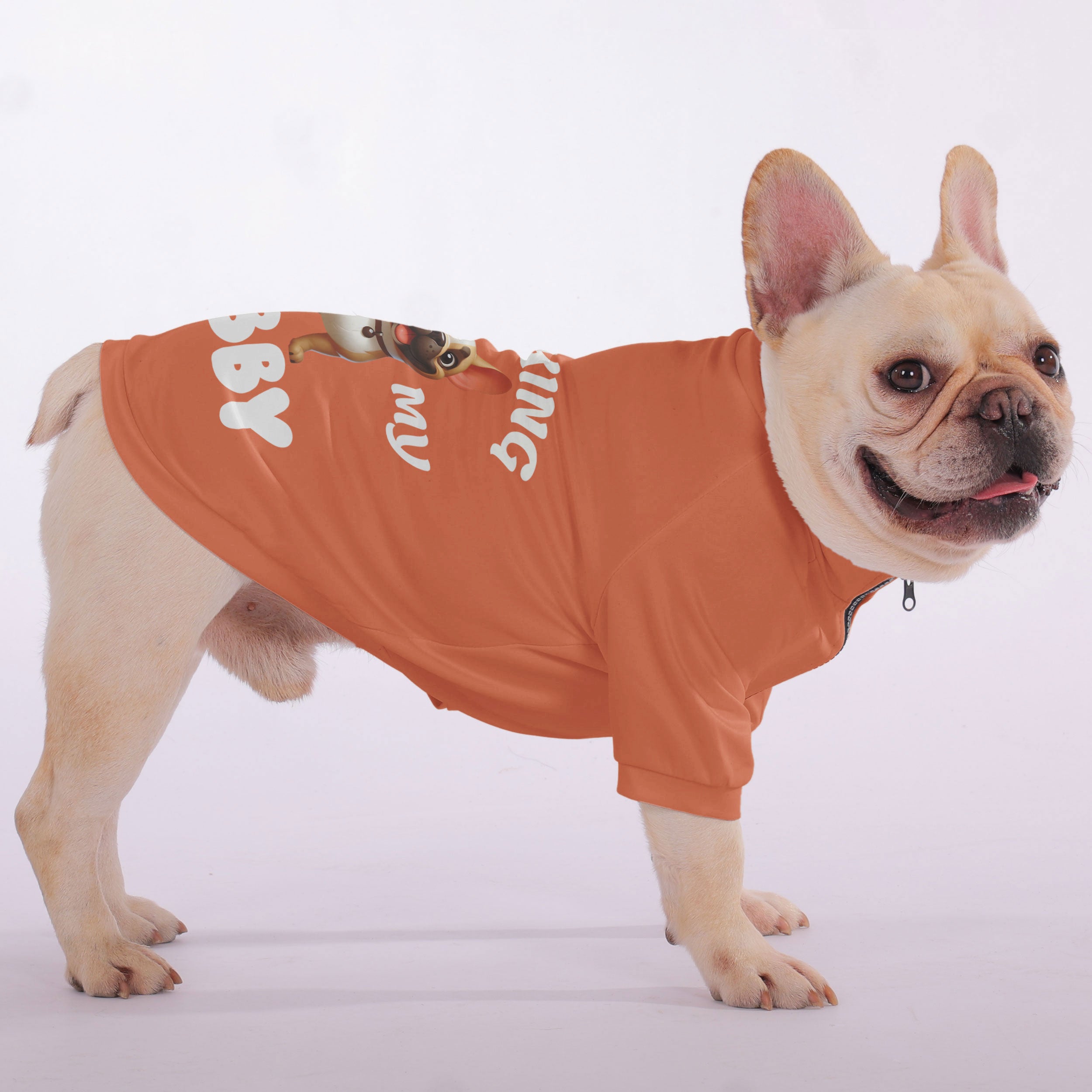 Barking Frenchie Pet Sweatshirt for Brachycephalic Dogs-fadou