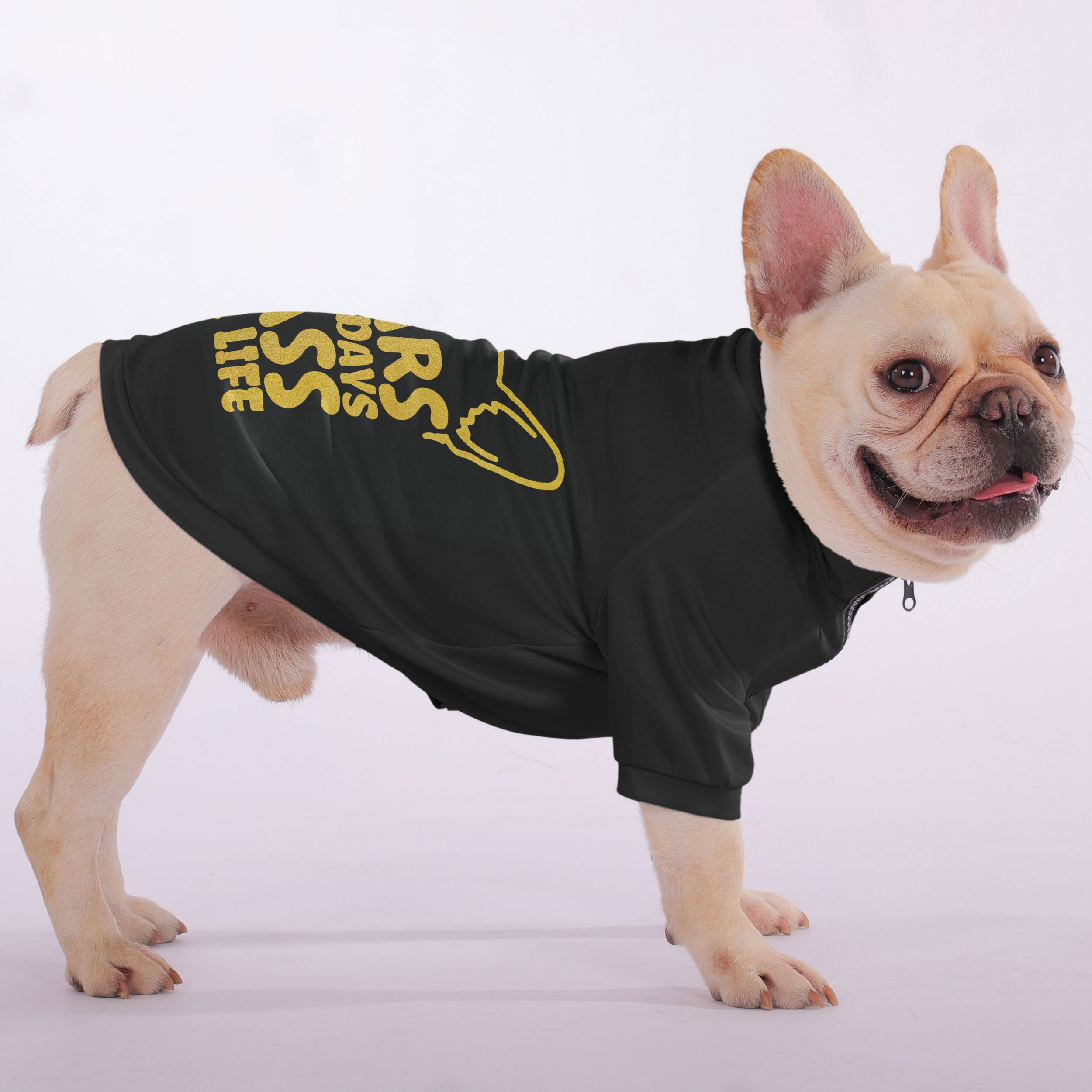 Ears French Bulldog Fleece Hoodie for Training Sessions-fadou