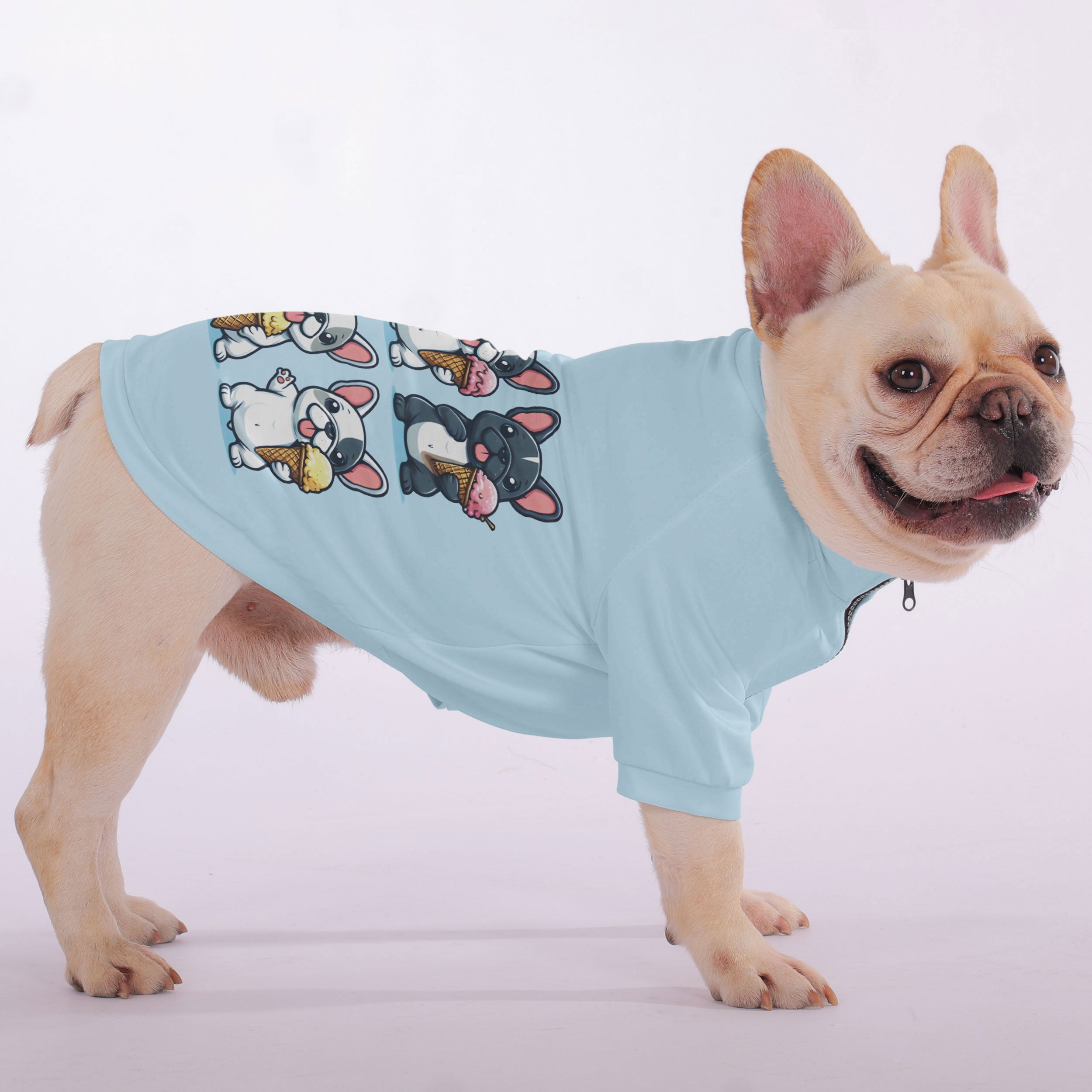 Ivonne French Bulldog Pet Sweatshirt for Brachycephalic Dogs-fadou